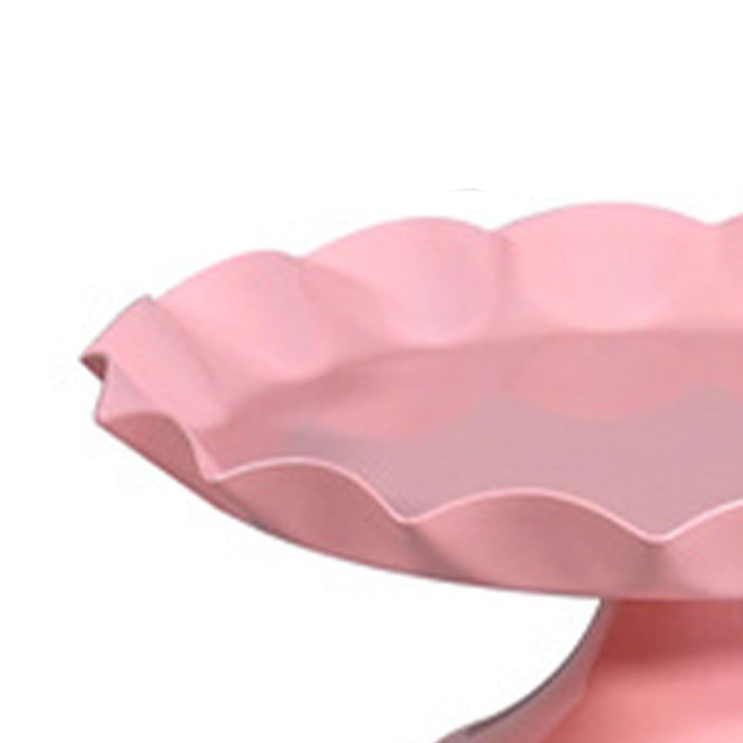 Cake Stand Minimalist Stable Decorative Multi Functional Cake Tray Holder for Cupcake Dessert Fruit Pink M