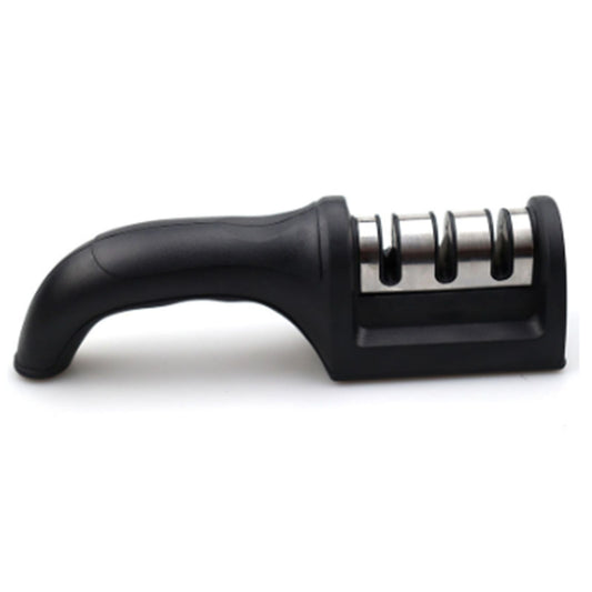 Knife Sharpener 3 Slot Kitchen Knives Sharpen Blade Sharpening Tool for Home Kitchen Black
