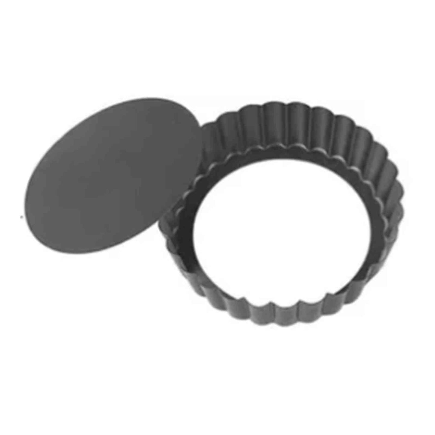 6Pcs 3in Quiche Pan Food Grade Prevents Sticking Carbon Steel Tart Pan with Removable Bottom for Baking Cakes Cheesecakes