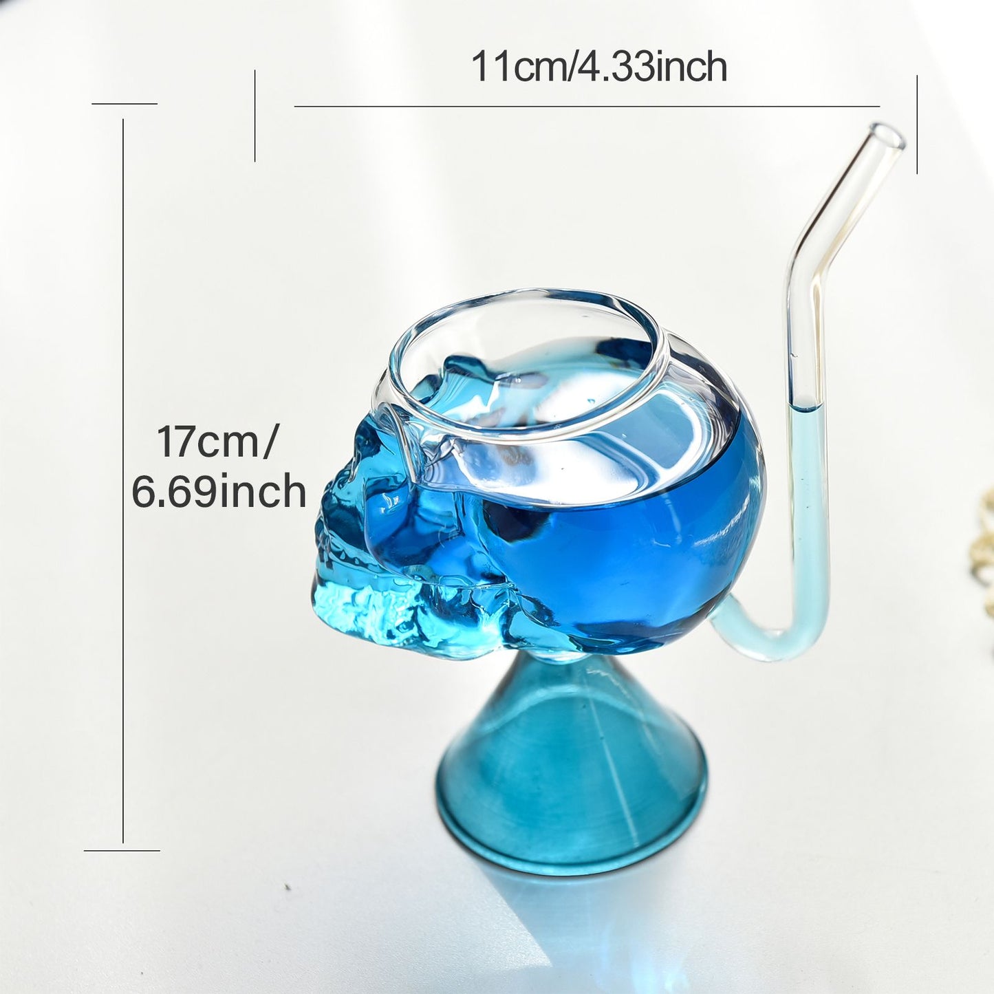 Skull Vampire Glass High Borosilicate Skull Glass Halloween Kitchen Decoration Cup for Fragrant Tea Red Wine