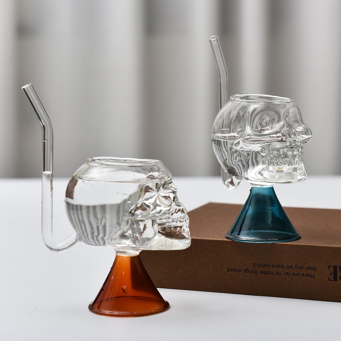 Skull Vampire Glass High Borosilicate Skull Glass Halloween Kitchen Decoration Cup for Fragrant Tea Red Wine