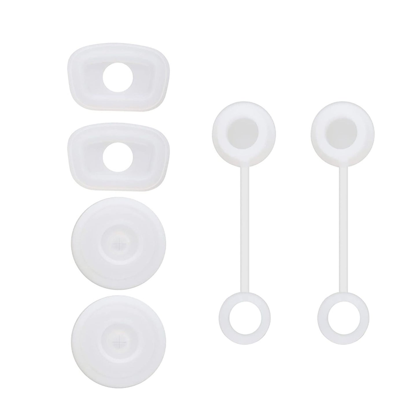 Square Spill Proof Stopper Round Lid Leak Stopper Silicone Straw Cover Cap Set Cup Bottle Accessories