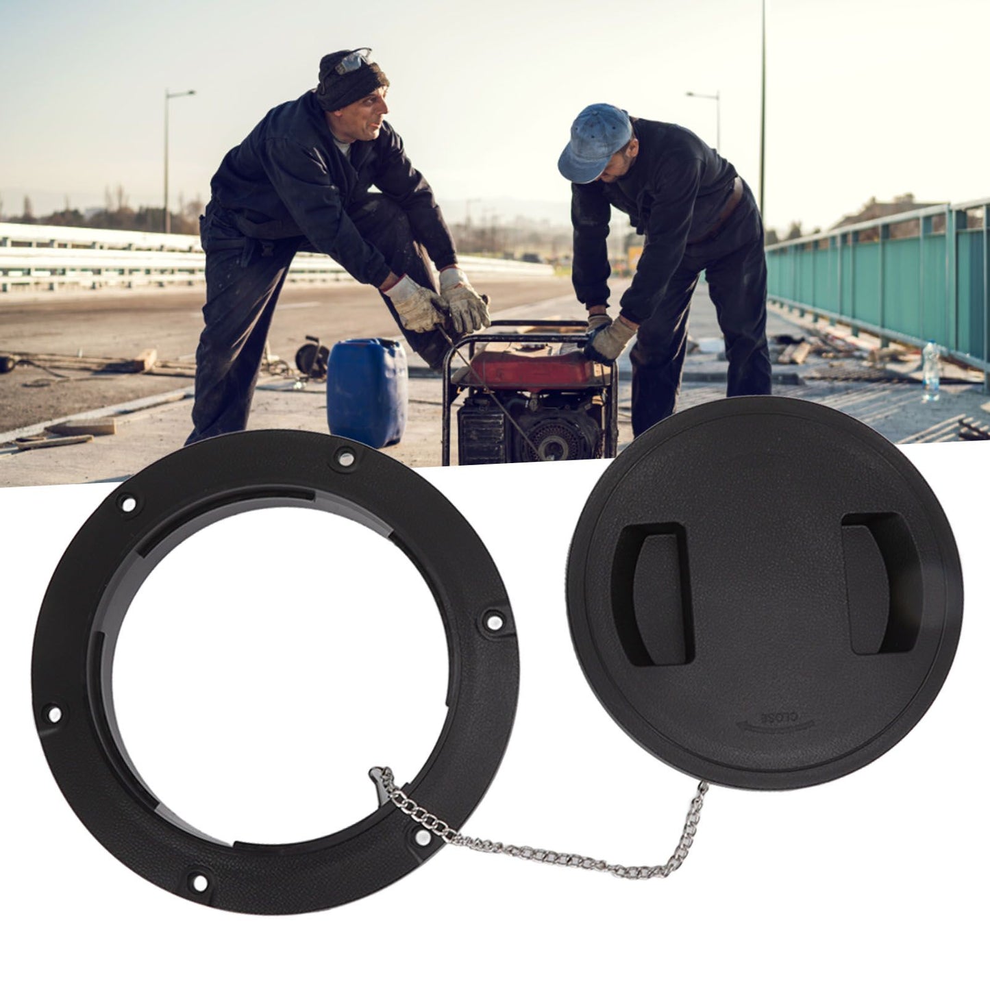 Diesel Generator Tank Cover Corrosion Resistance Anti Interference Plastic Lid Heat Dissipation Cap