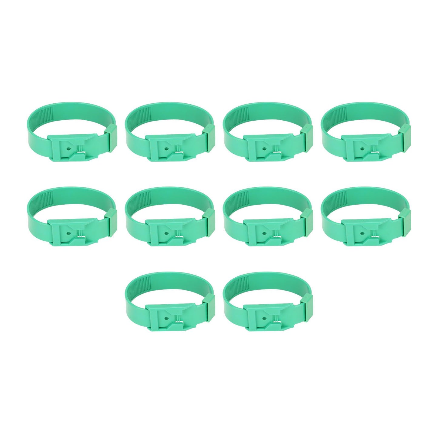 10Pcs Goat Collar Sheep Identification Bands Livestock Marking Ring Farming Equipment 36cm Green