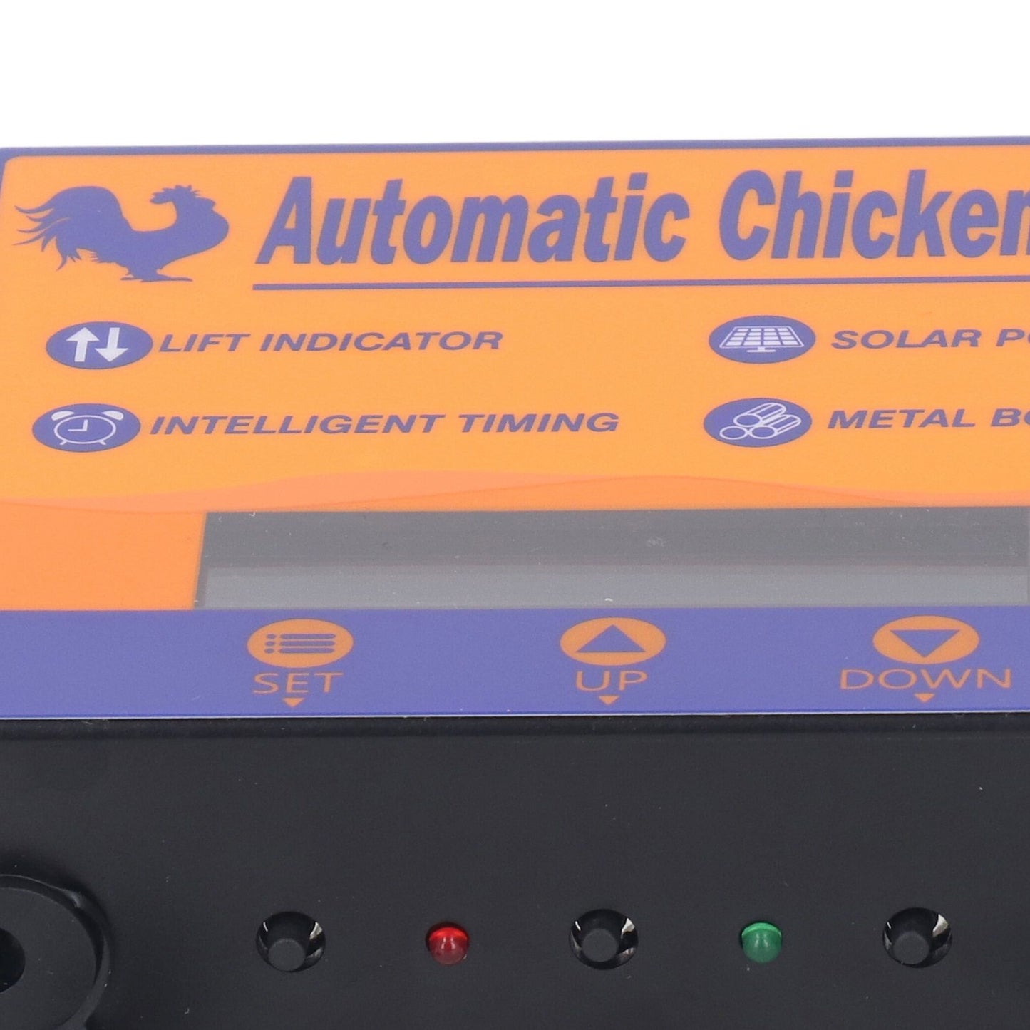Automatic Chicken Coop Door with Time Setting Rolling Curtain Chicken Door Opener for Duck Goose
