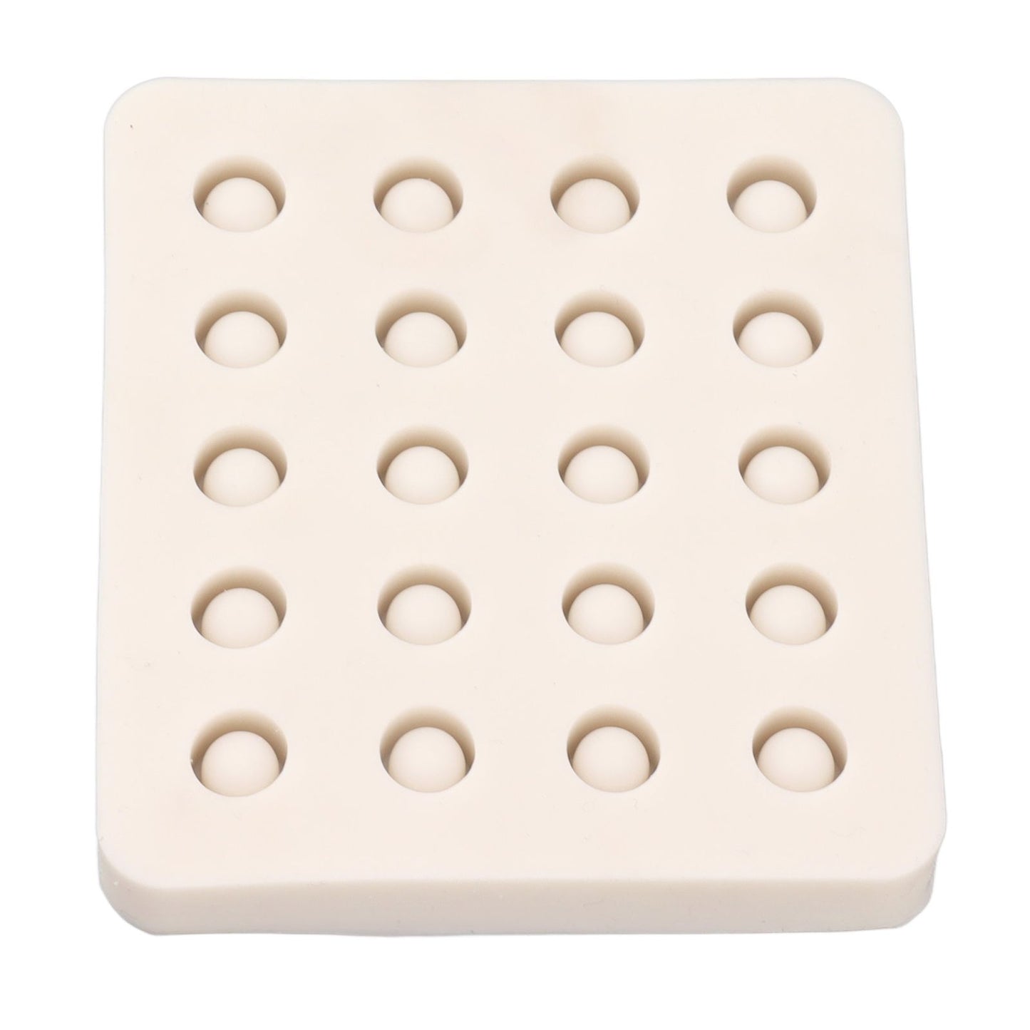 Queen Bee Rearing Mold Silicone 20 Cups Beeswax Mold Beekeeping Bee Cell Cup for Garden