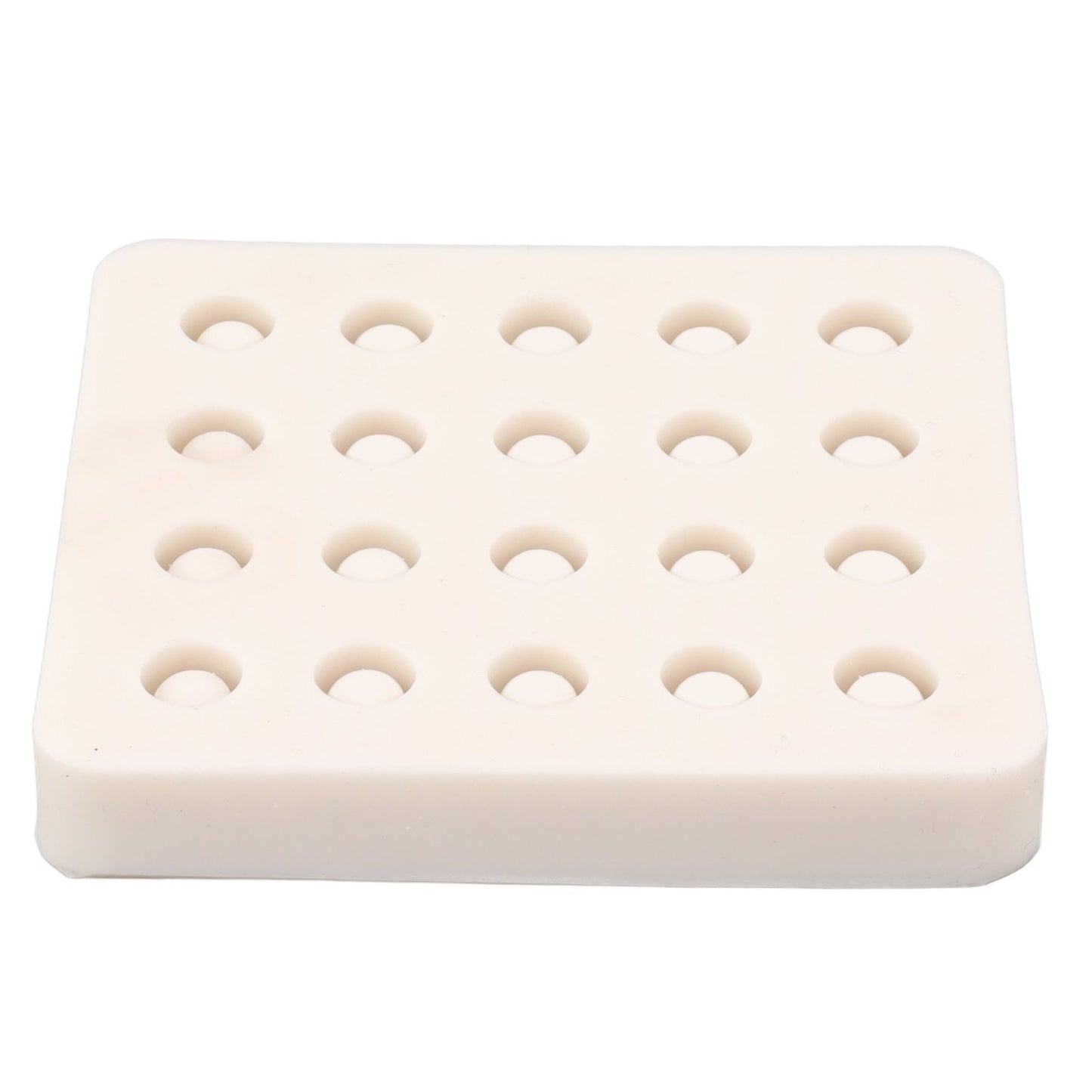 Queen Bee Rearing Mold Silicone 20 Cups Beeswax Mold Beekeeping Bee Cell Cup for Garden