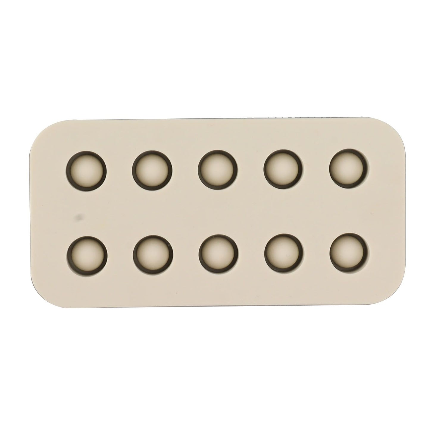 Wax Queen Grafting Cups Silicone Mold Beekeeping Beeswax Queen Cell Cups Making Mold 2 Rows 96x48x14mm