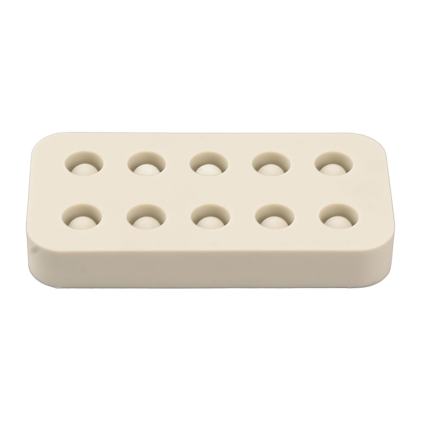 Wax Queen Grafting Cups Silicone Mold Beekeeping Beeswax Queen Cell Cups Making Mold 2 Rows 96x48x14mm