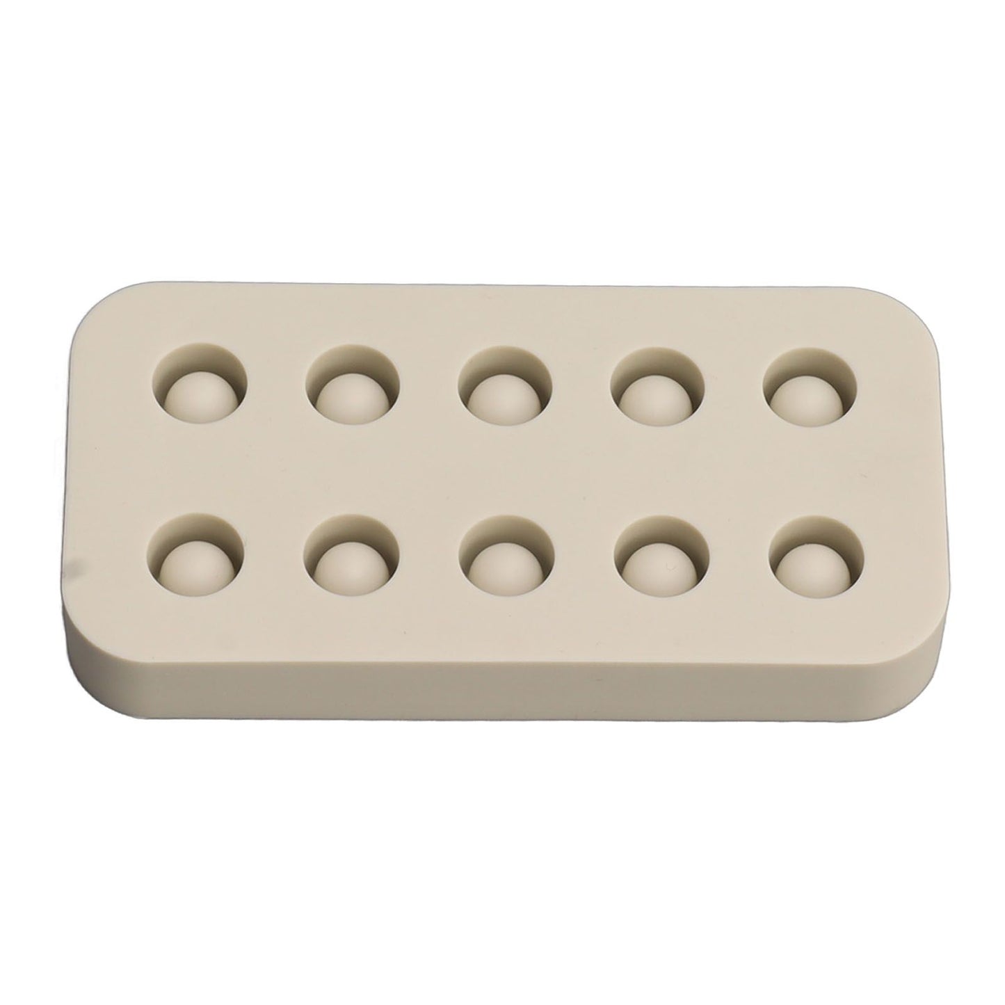 Wax Queen Grafting Cups Silicone Mold Beekeeping Beeswax Queen Cell Cups Making Mold 2 Rows 96x48x14mm