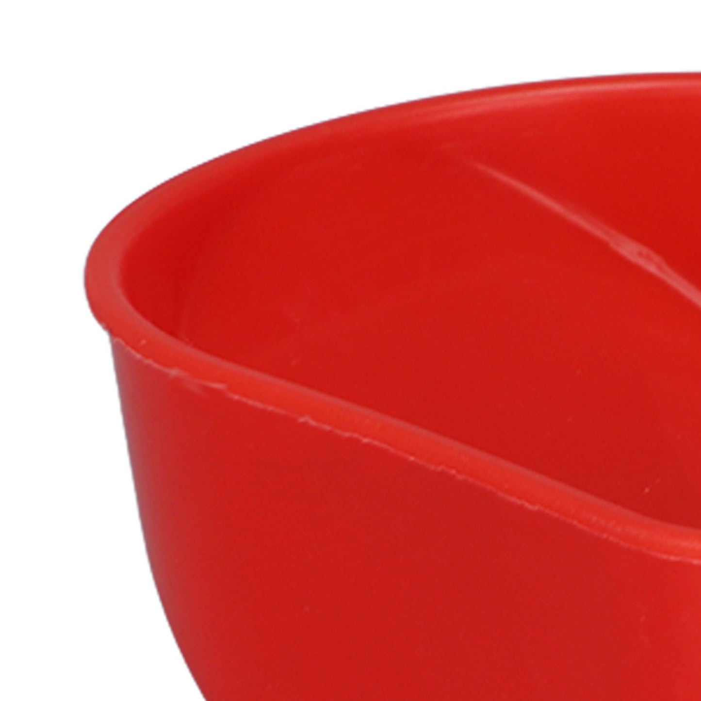 4 Set Automatic Poultry Fount Plastic Waterer Bowl with Hose Attachment for Game Bird Universal Red