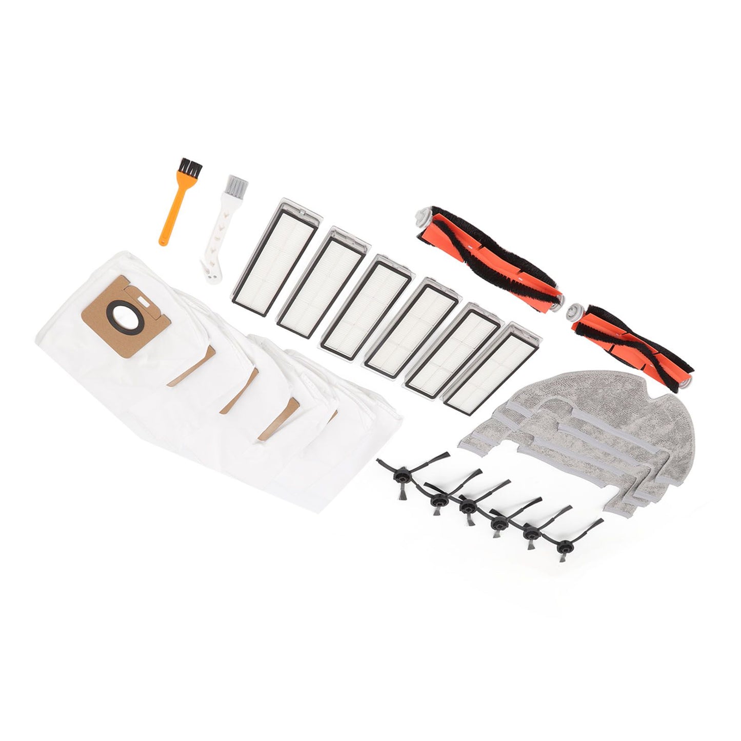 Sweeper Accessories Main Brush Dust Bag Filter Rag Side Brush Sweeper Replacement Parts for Dreame Z10 Pro