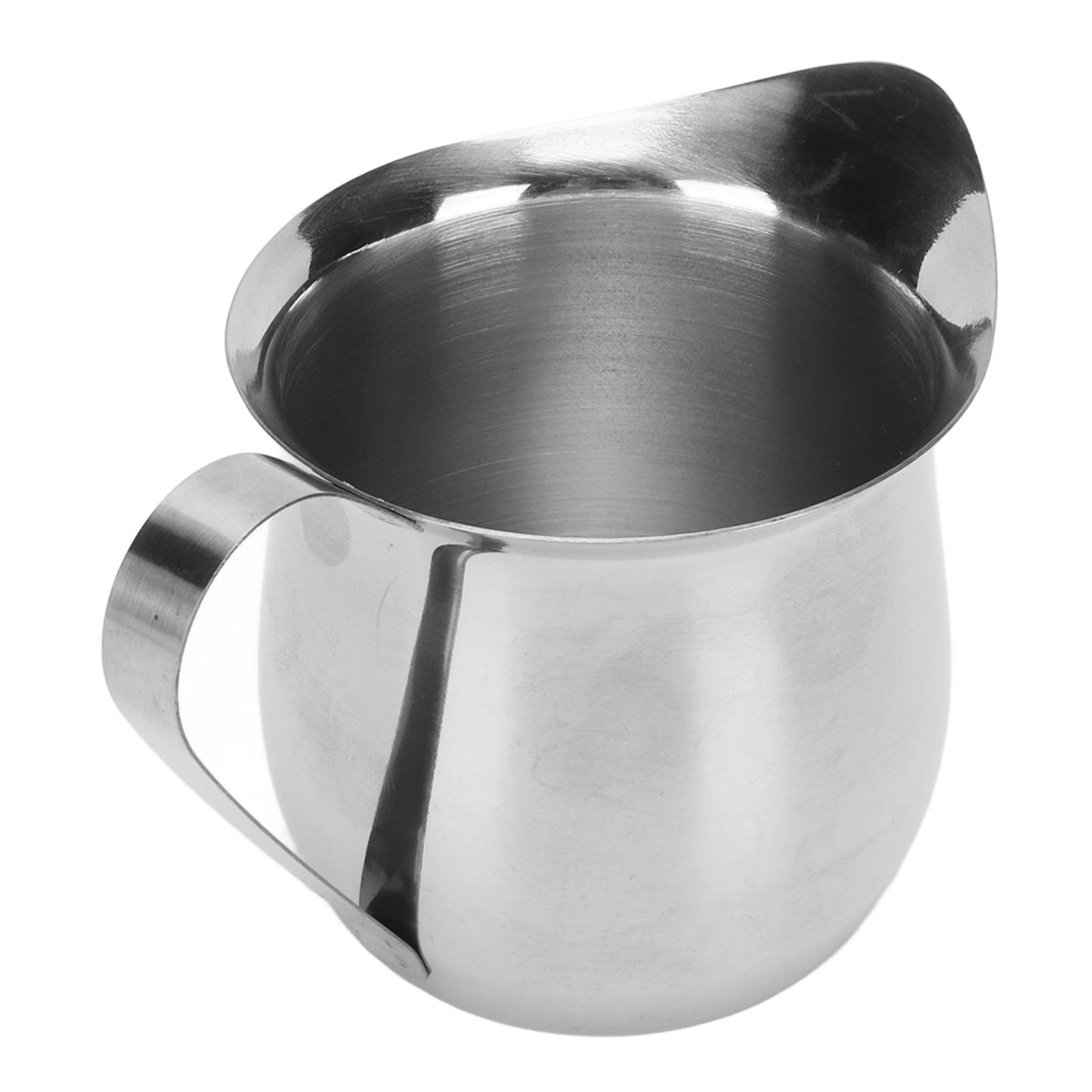 Milk Frothing Pitcher Stainless Steel Ergonomic Milk Frothing Cup Jug Steaming Pitcher for Coffee 8oz