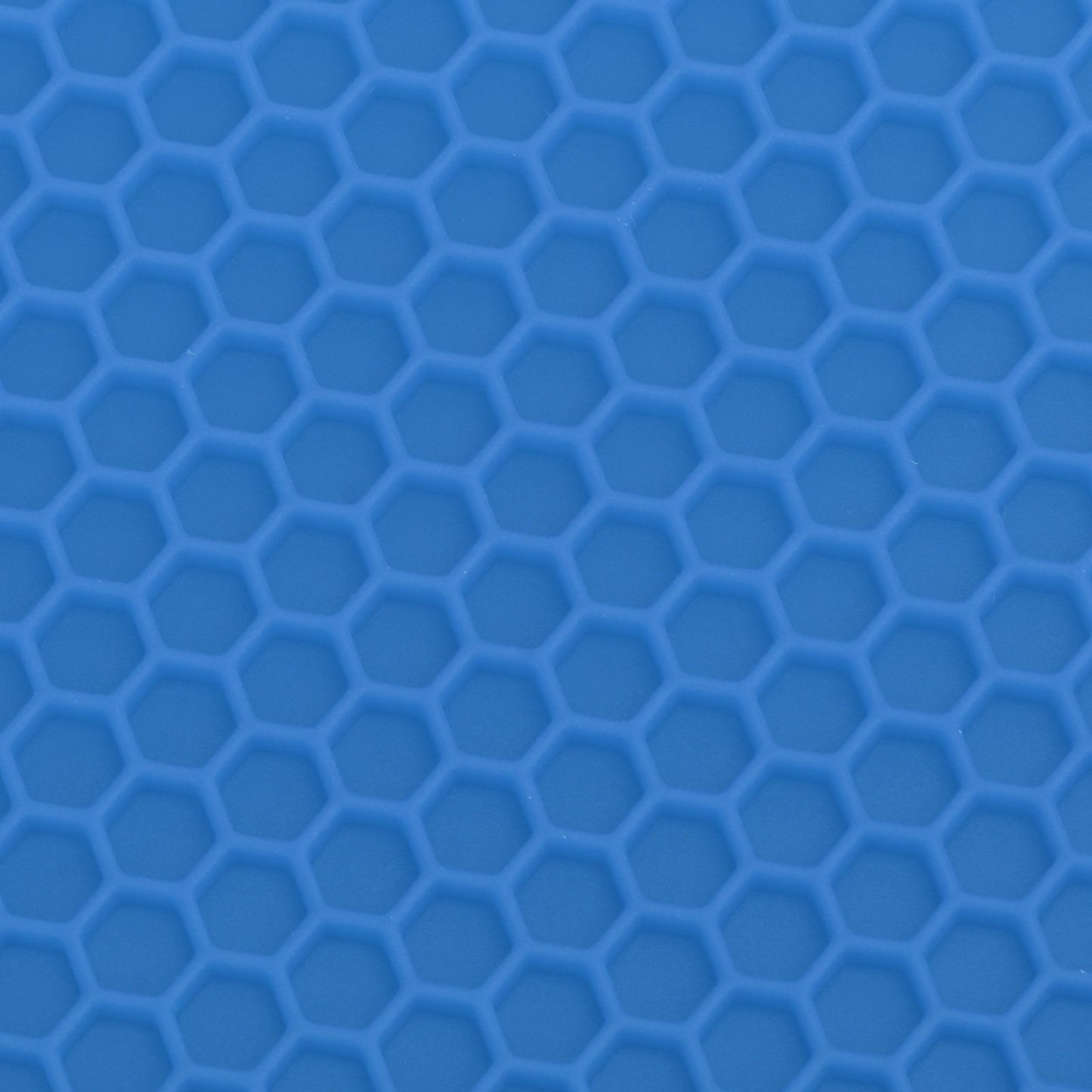 5Pcs Silicone Trivet Mat Square Round Honeycomb Hot Pad Non Slip Heat Resistant for Hot Plate Pans Kitchen Pots Blue