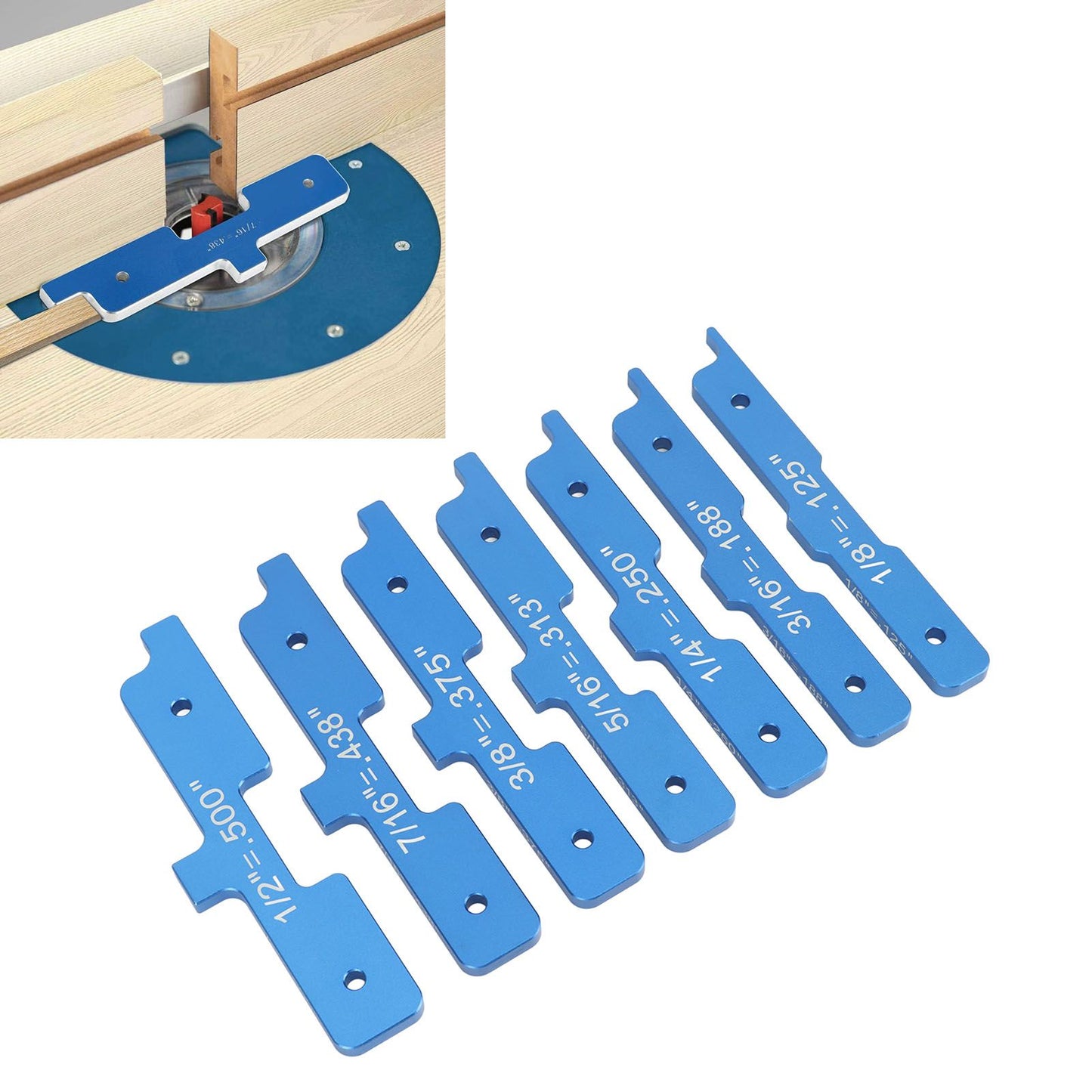 Router Table Set Up Bars Wood Cutter Measuring Block Alloy Steel Setup Blocks for Carpenter Construction DIY Handyman