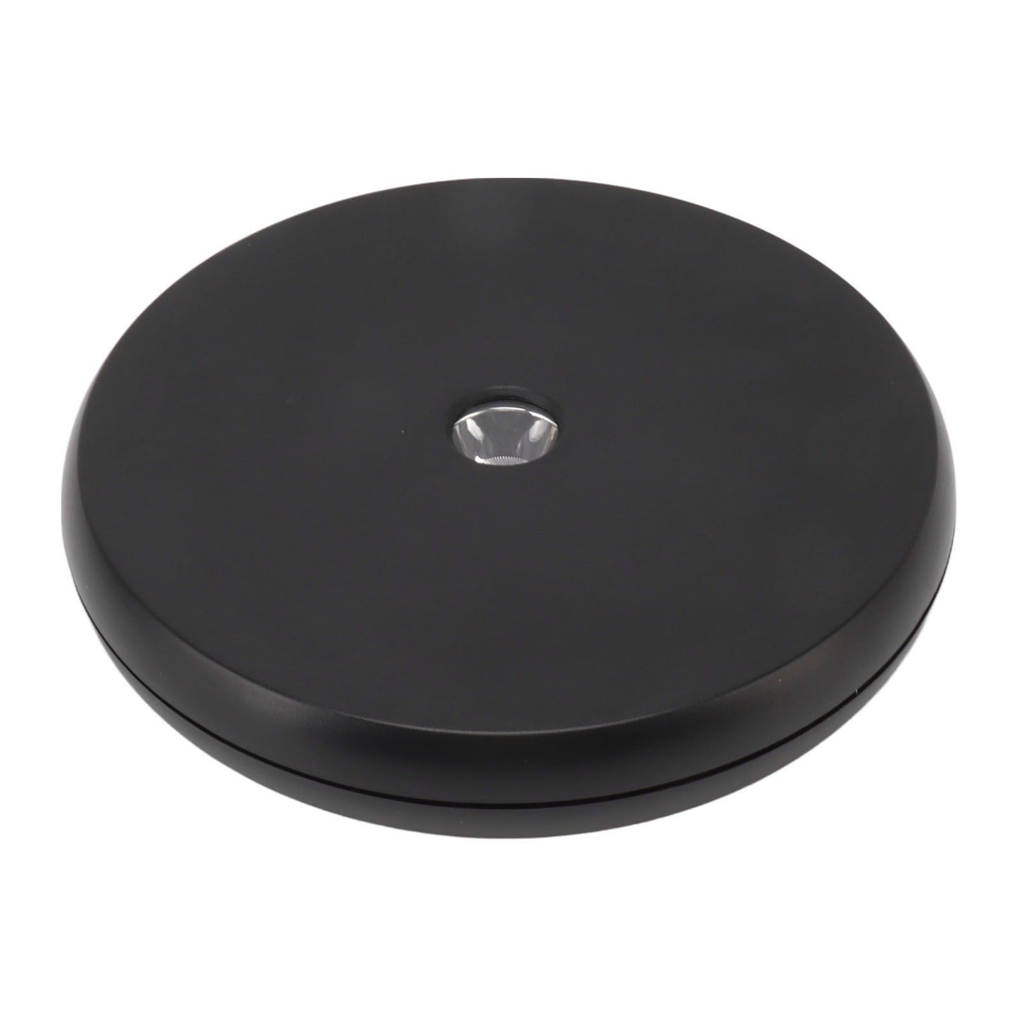 Electric Rotating Display Table LED Light 25cm Noiseless 20kg Load Capacity Turntable Display Stand for Jewelry Black