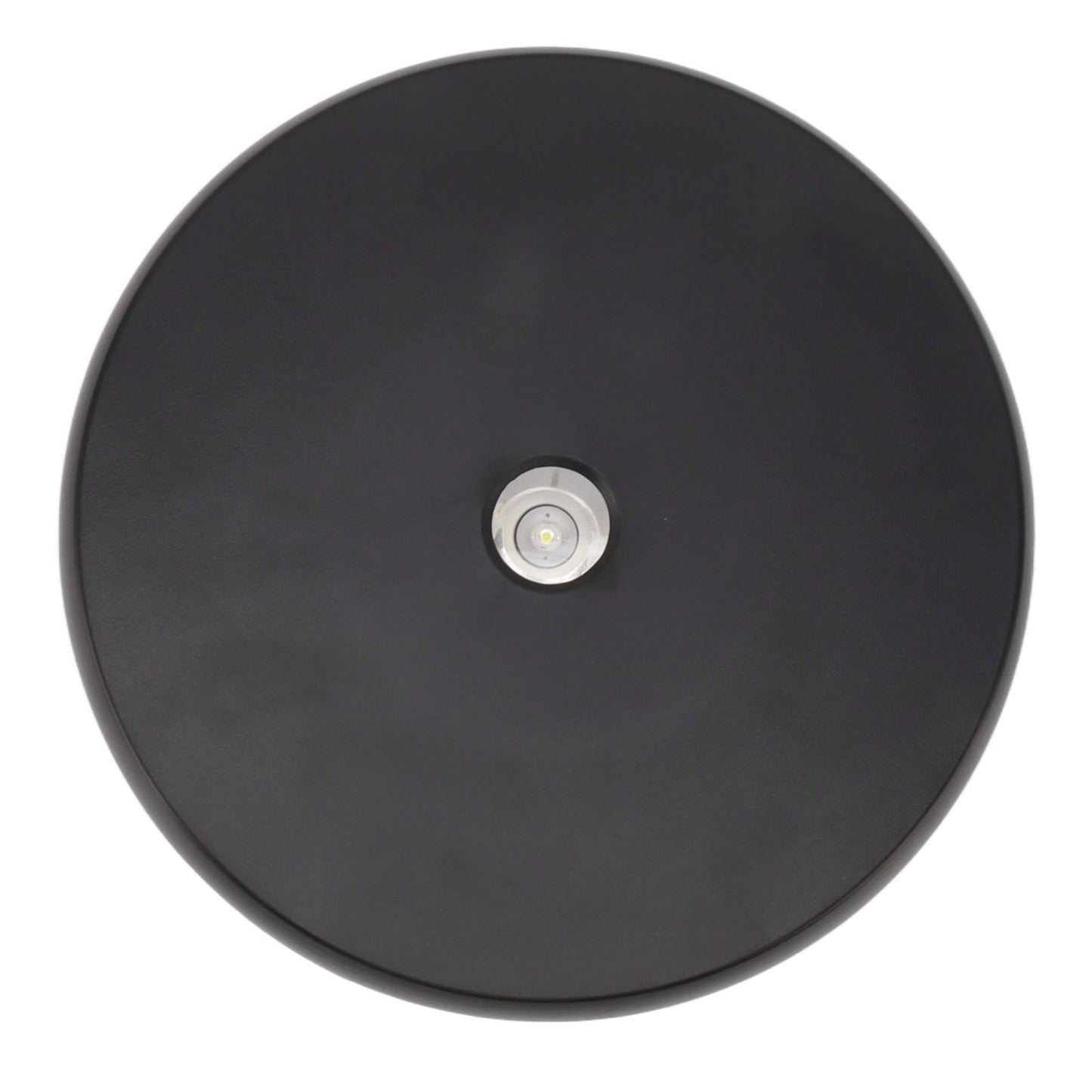 Electric Rotating Display Table LED Light 25cm Noiseless 20kg Load Capacity Turntable Display Stand for Jewelry Black