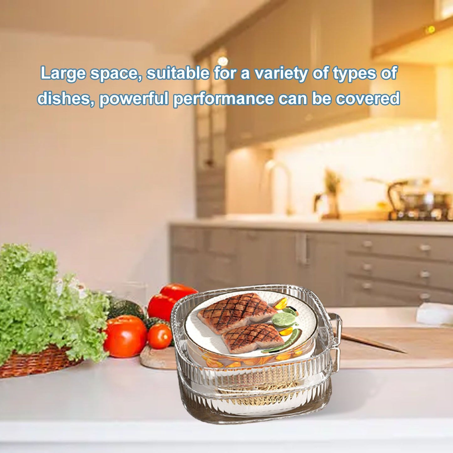 Insulation Vegetable Dish Cover Multifunctional Leftovers Cover Kitchen Table Dustproof Food Covers 2 Layers
