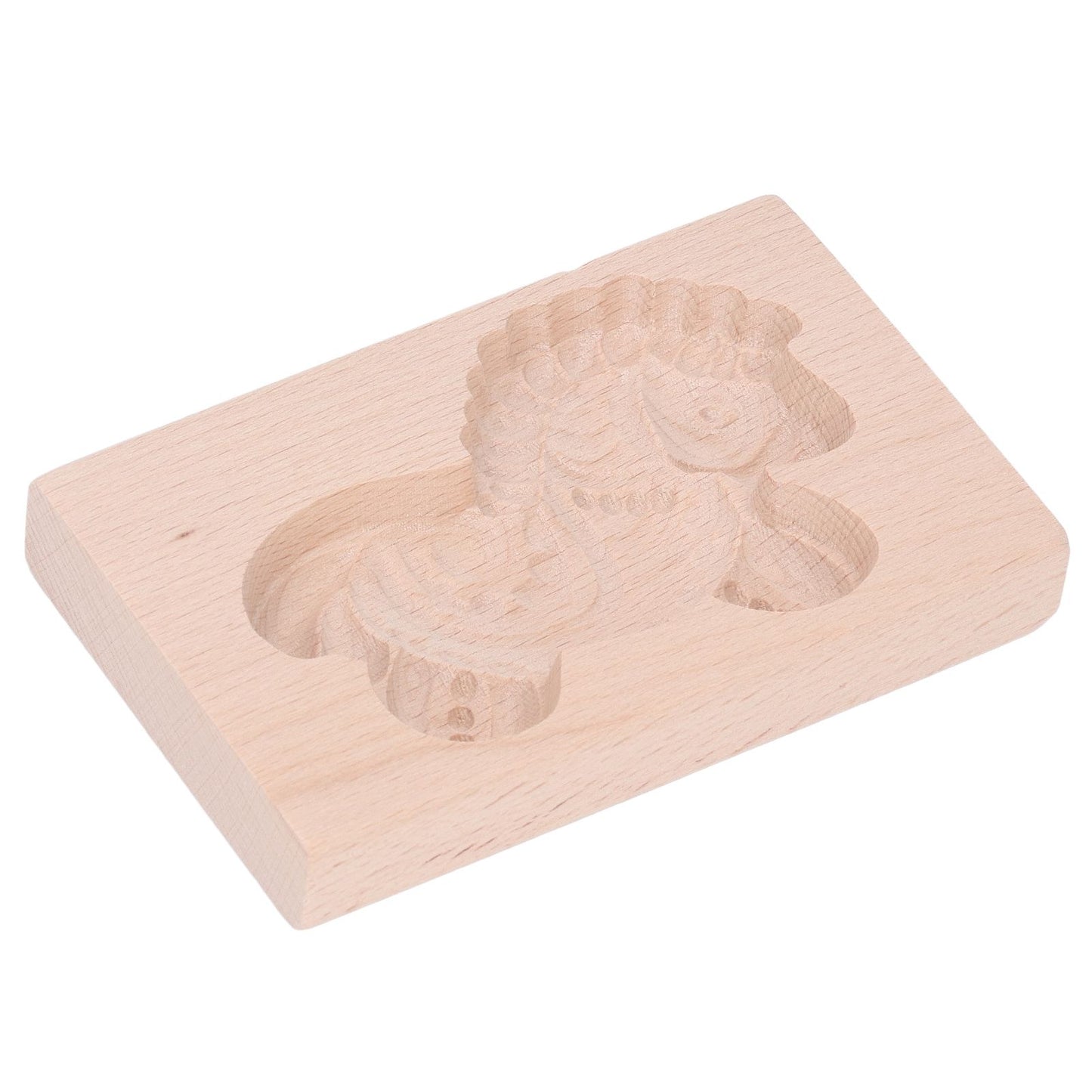 Animal Cookie Mold Lovely Vivid Wooden Biscuit Press Stamp Easy Demoulding Smoothly Cookie Mold Trojan Horse