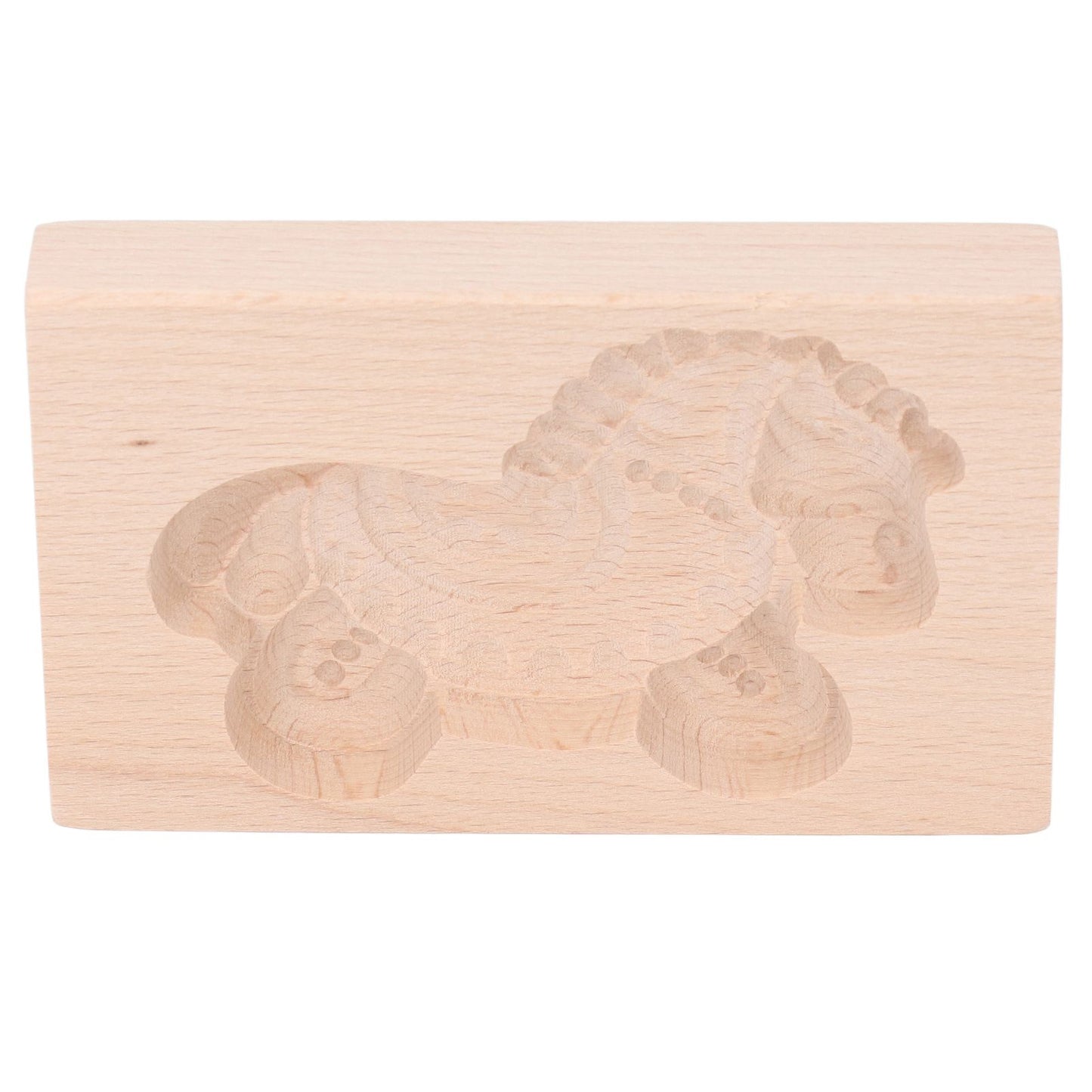 Animal Cookie Mold Lovely Vivid Wooden Biscuit Press Stamp Easy Demoulding Smoothly Cookie Mold Trojan Horse