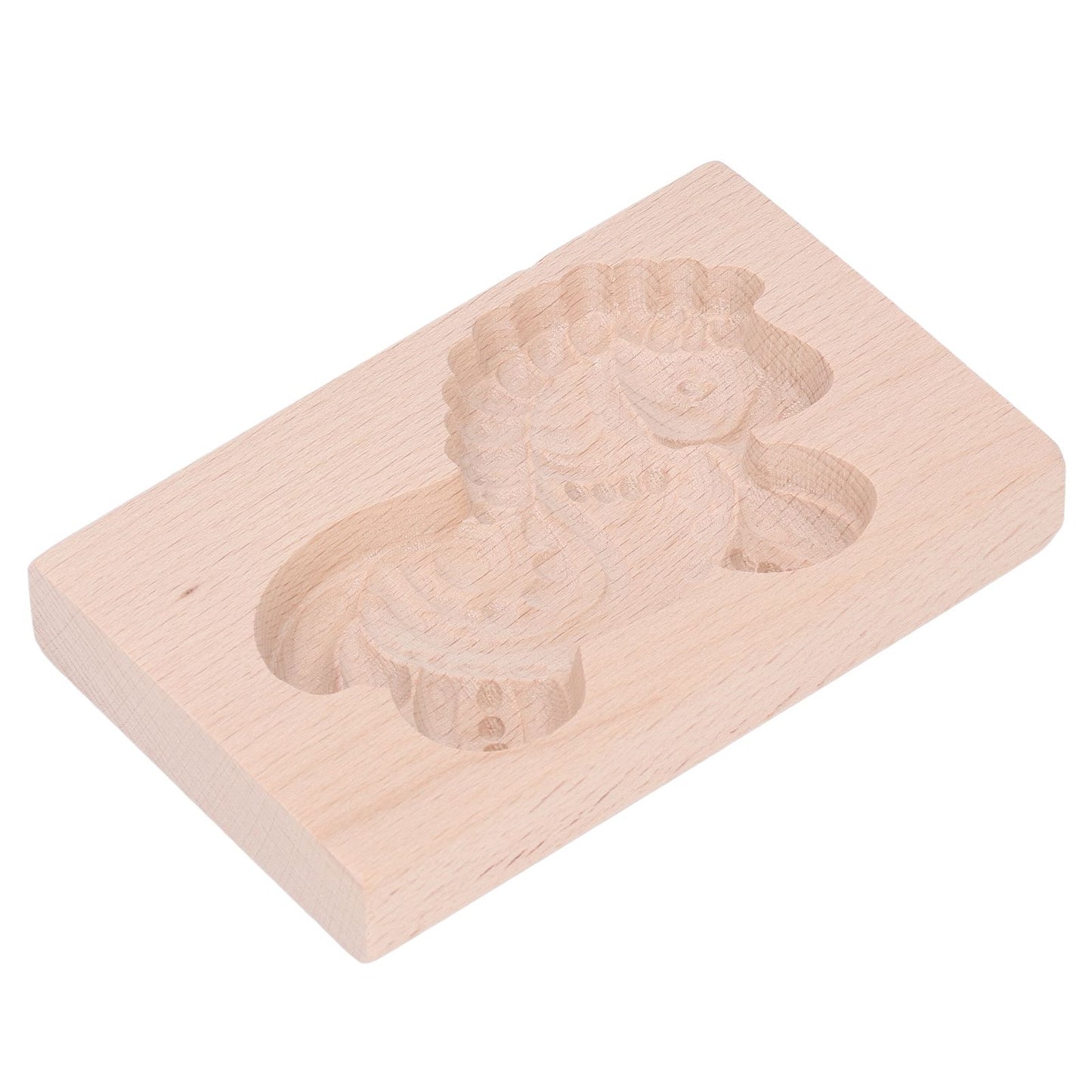 Animal Cookie Mold Lovely Vivid Wooden Biscuit Press Stamp Easy Demoulding Smoothly Cookie Mold Trojan Horse