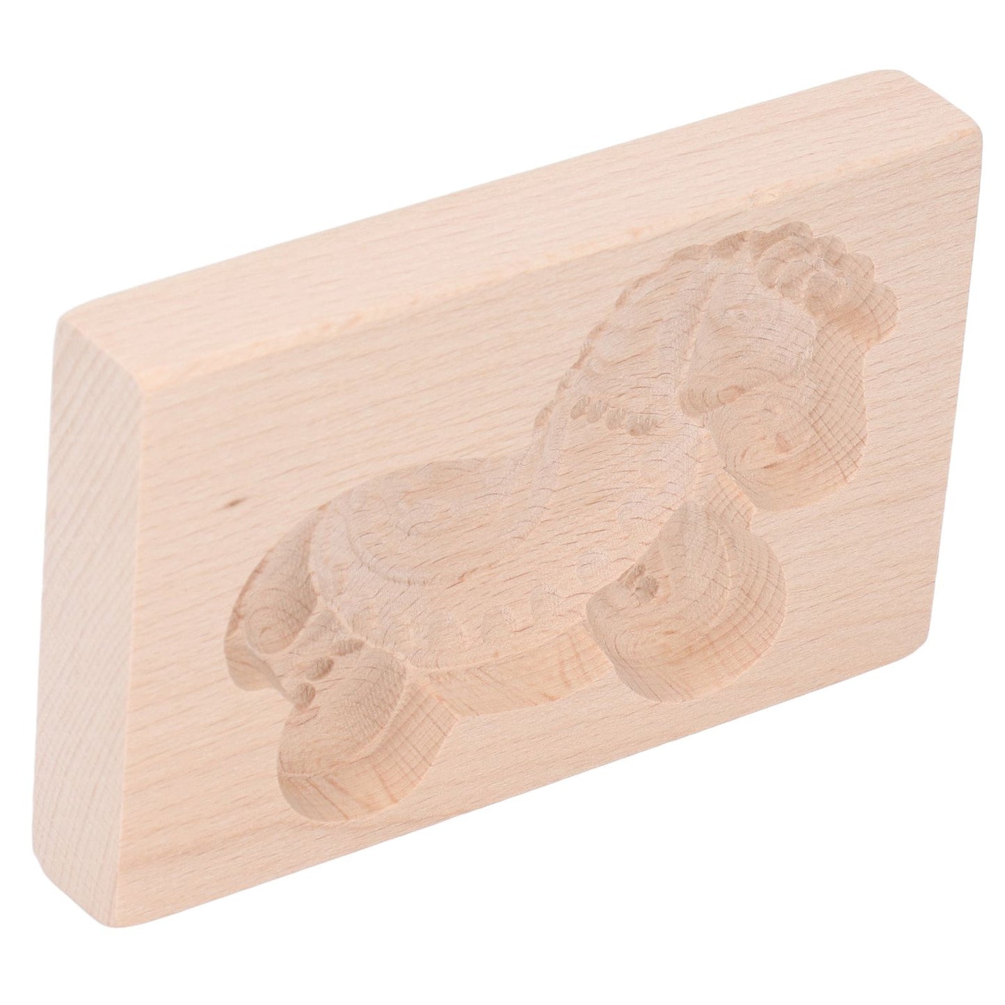 Animal Cookie Mold Lovely Vivid Wooden Biscuit Press Stamp Easy Demoulding Smoothly Cookie Mold Trojan Horse