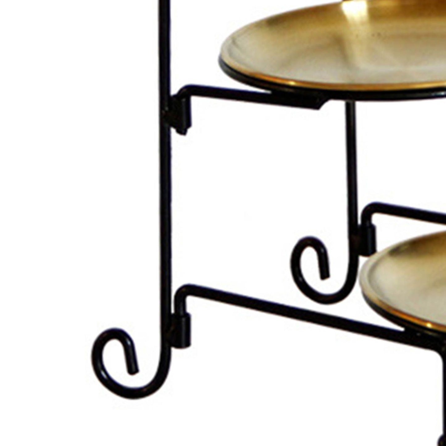 Three Layer Fruit Basket Stainless Steel Fruit Basket Modern Multi Layer Fruit Snack Storage Basket Golden