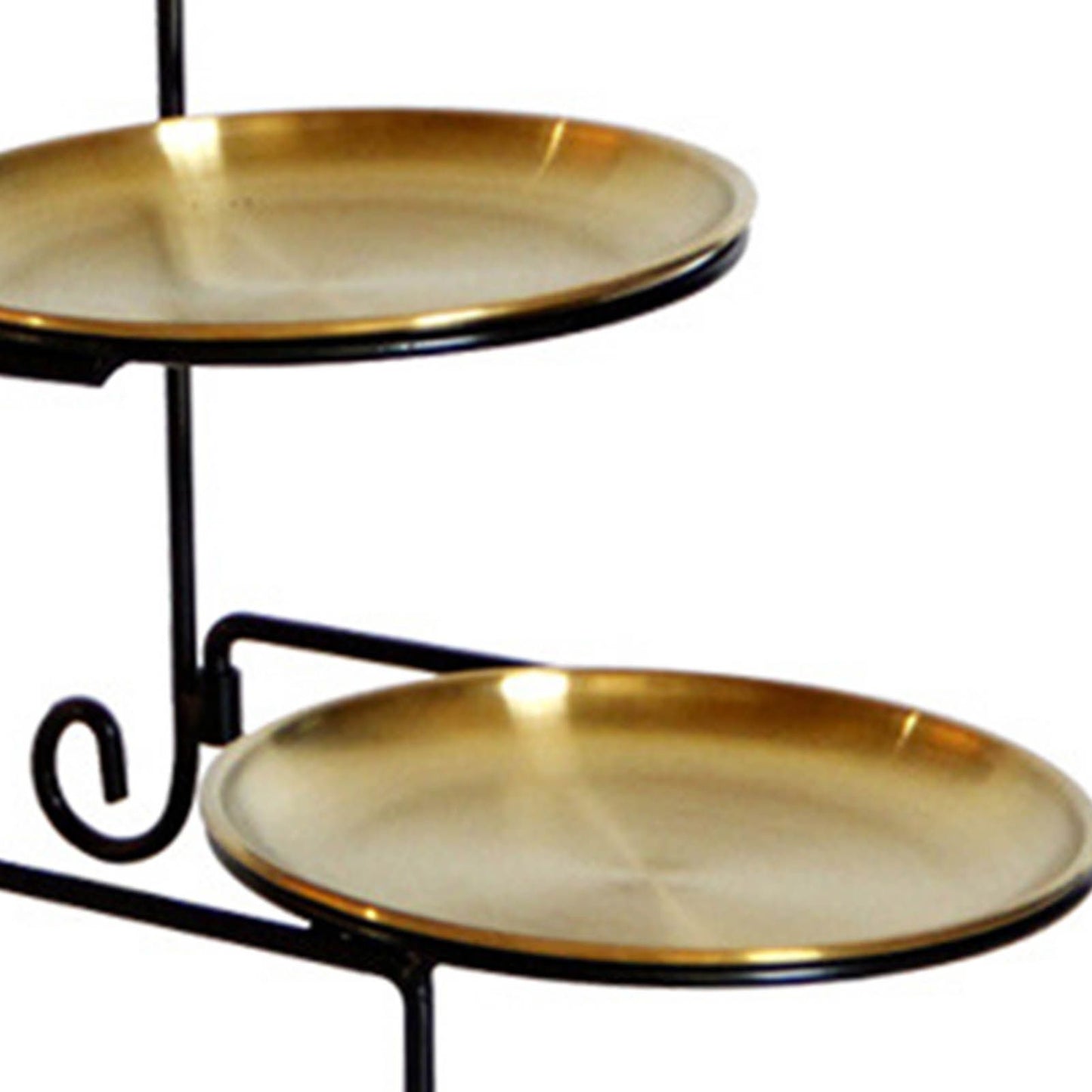 Three Layer Fruit Basket Stainless Steel Fruit Basket Modern Multi Layer Fruit Snack Storage Basket Golden