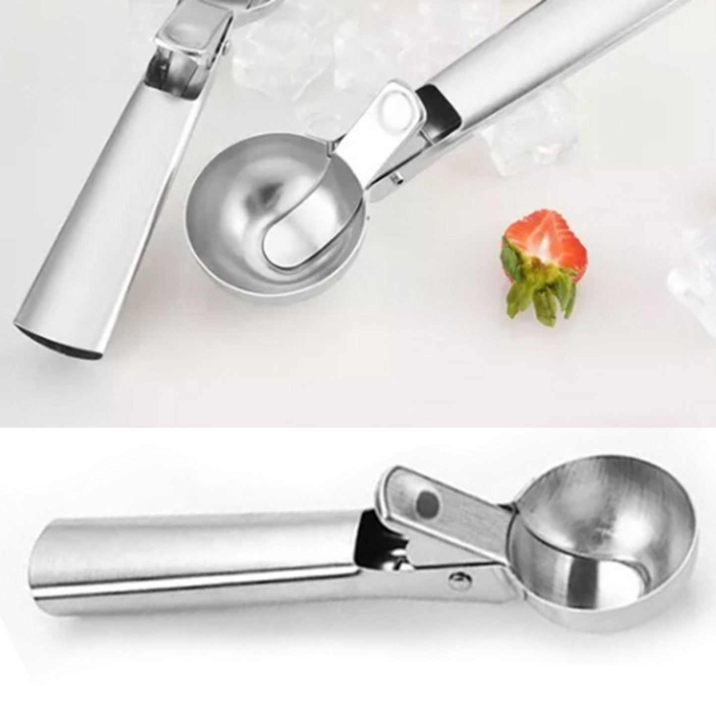 Ice Cream Scoop Stainless Steel Cookie Scoop Multifunctional Manual Portable Ice Cream Scooper for Home Hotel Restaurant