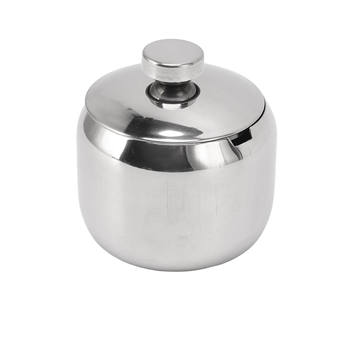 Condiment Jar with Lid 304 Stainless Steel Seasoning Container Pot for Spice Salt Sugar