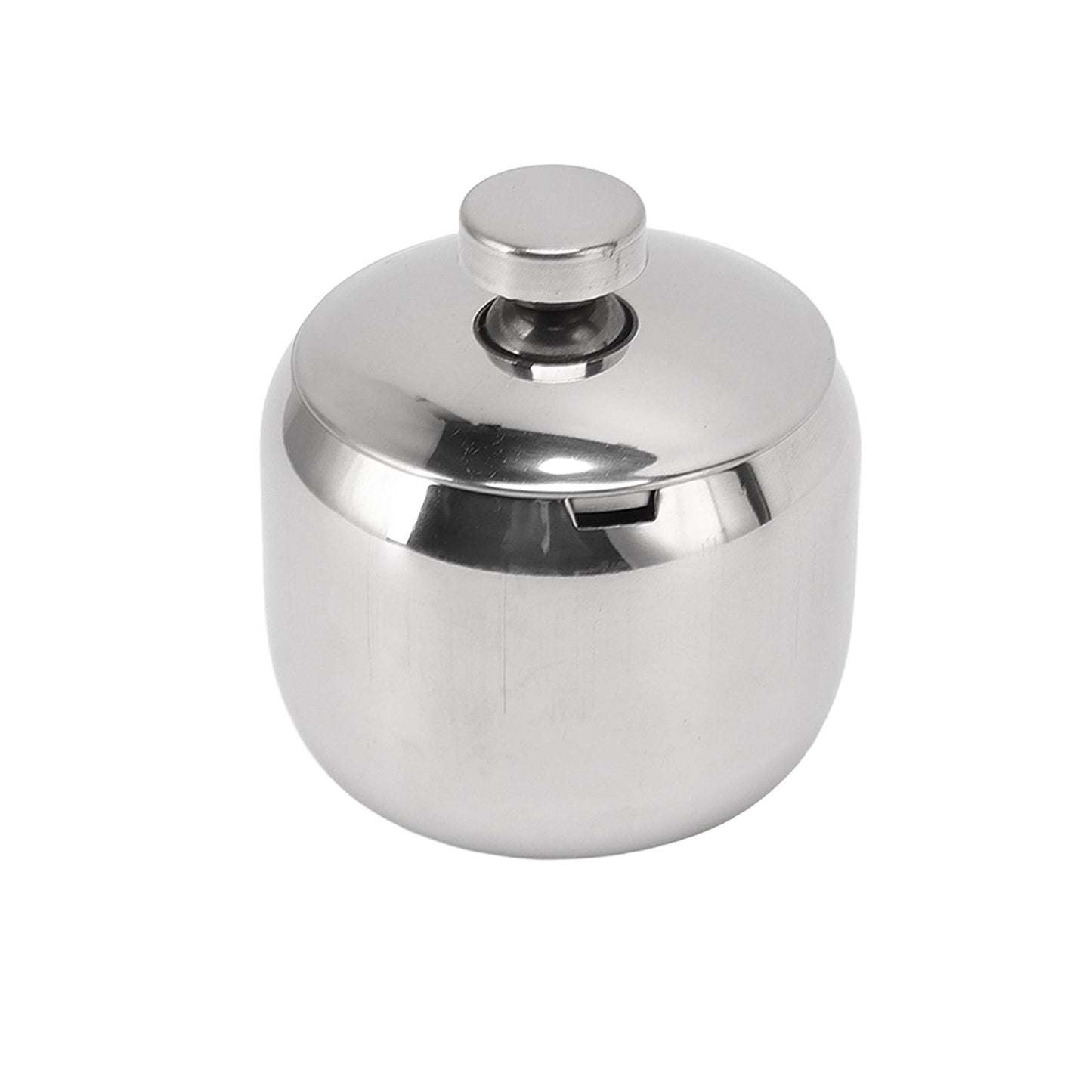 Condiment Jar with Lid 304 Stainless Steel Seasoning Container Pot for Spice Salt Sugar
