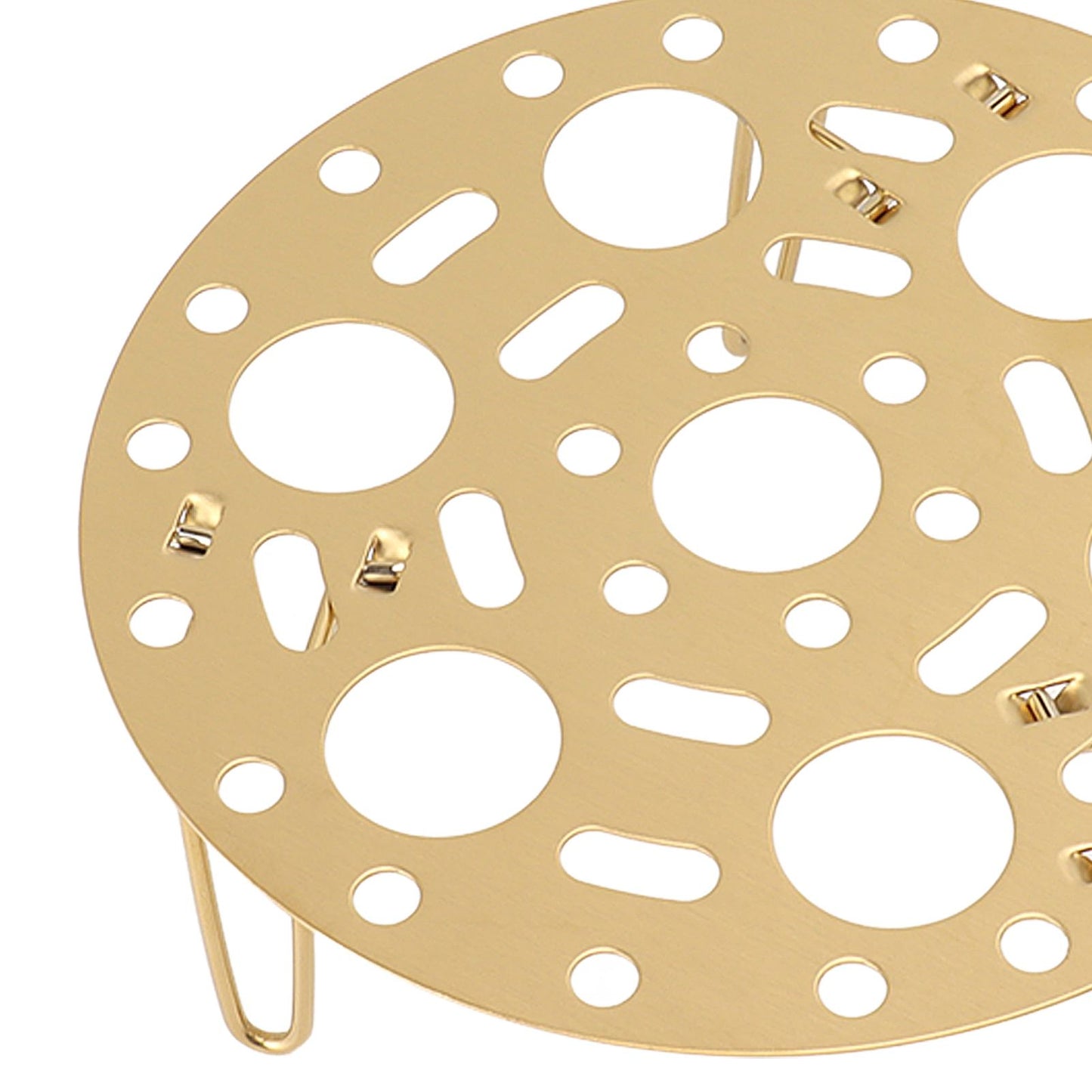 Steaming Rack Stainless Foldable Multi Function Steel Steaming Tray Dumplings Egg Steaming Tool for Home Restaurant Gold