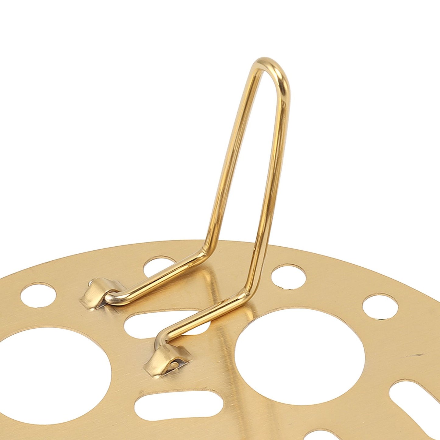 Steaming Rack Stainless Foldable Multi Function Steel Steaming Tray Dumplings Egg Steaming Tool for Home Restaurant Gold