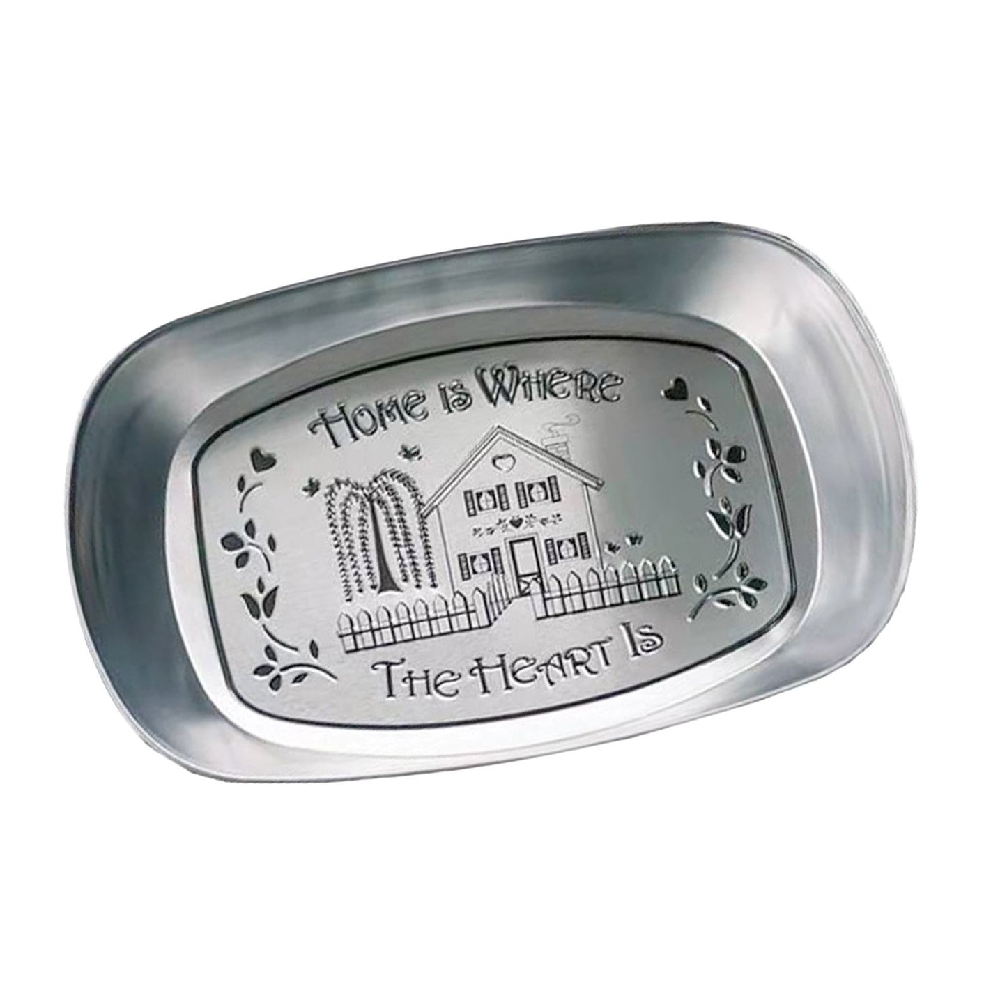 Camping Tinplate Outdoor Dinner Plate Multifunctional Kitchenware European Cutlery Portable Picnic Bowl Homeland Pattern