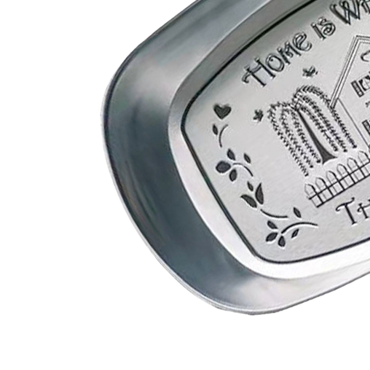 Camping Tinplate Outdoor Dinner Plate Multifunctional Kitchenware European Cutlery Portable Picnic Bowl Homeland Pattern