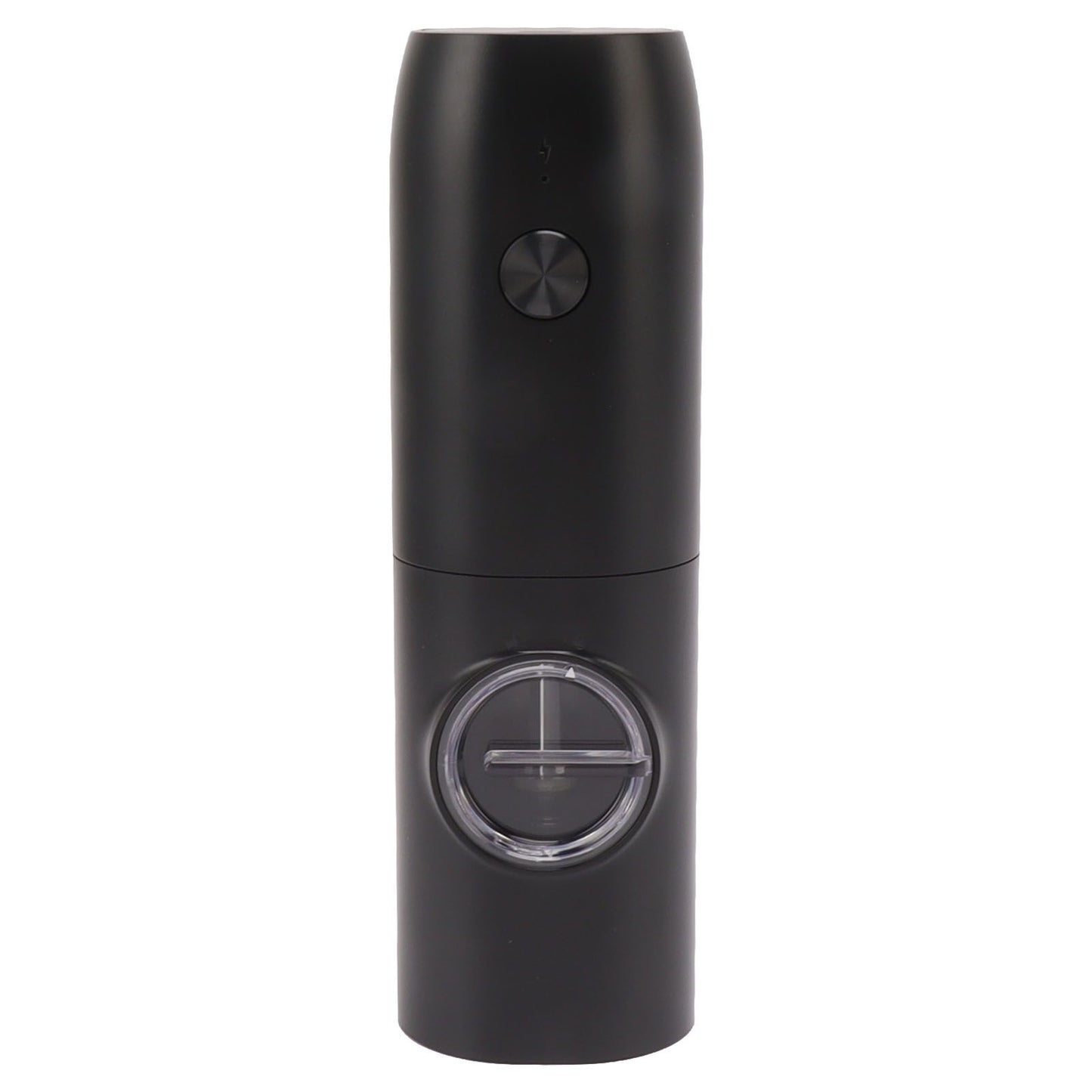 Electric Pepper Grinder Adjustable Coarseness USB Rechargeable Automatic Salt Mill with LED Light for Herb Spice Black