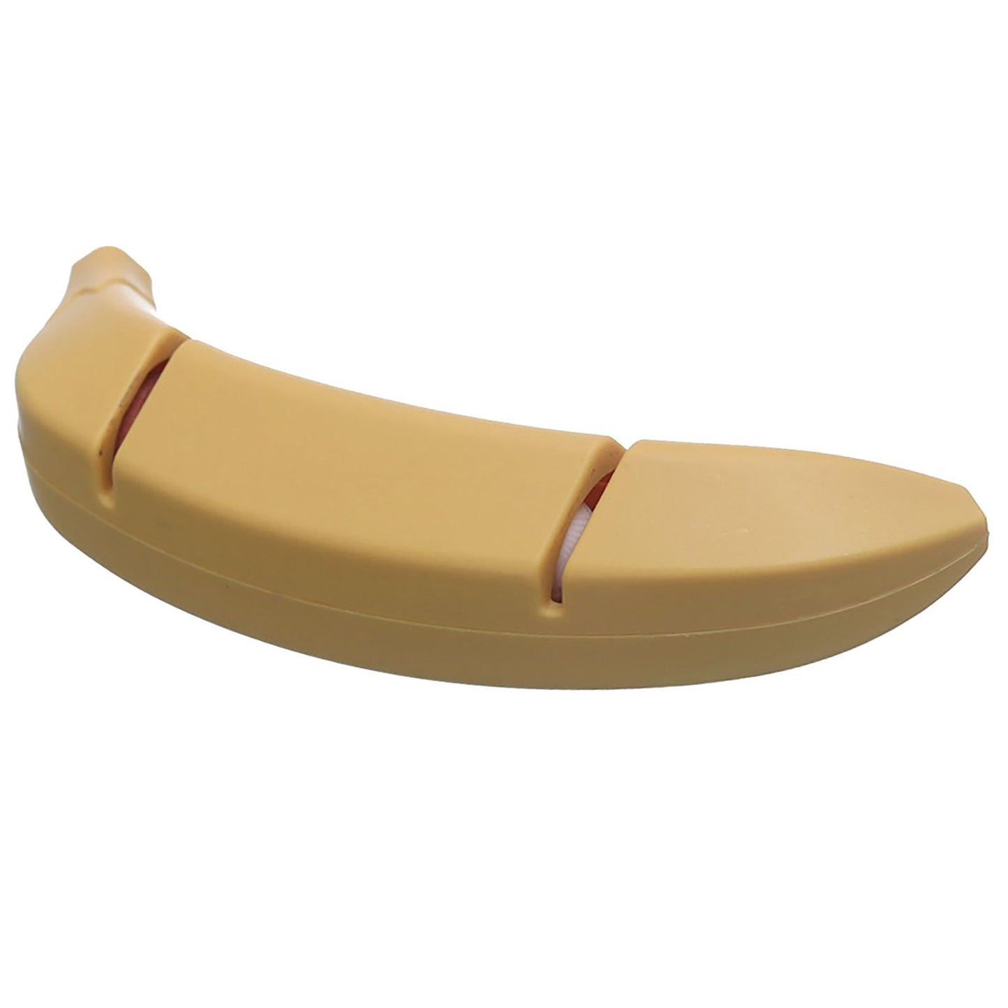 Knife Sharpener 2 Slot Kitchen Knives Sharpen Blade Sharpening Tool Banana Design Decor Yellow Standard
