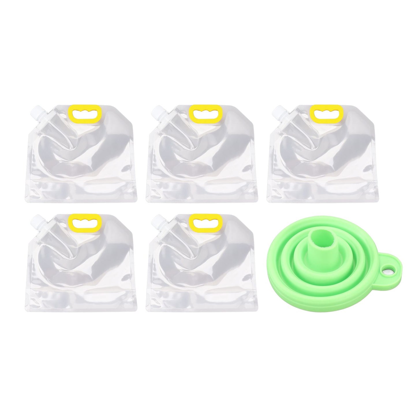 5Pcs Grain Sealed Storage Bag Reusable Transparent Grain Storage Bag for Rice Cereals Flour Nuts 2kg