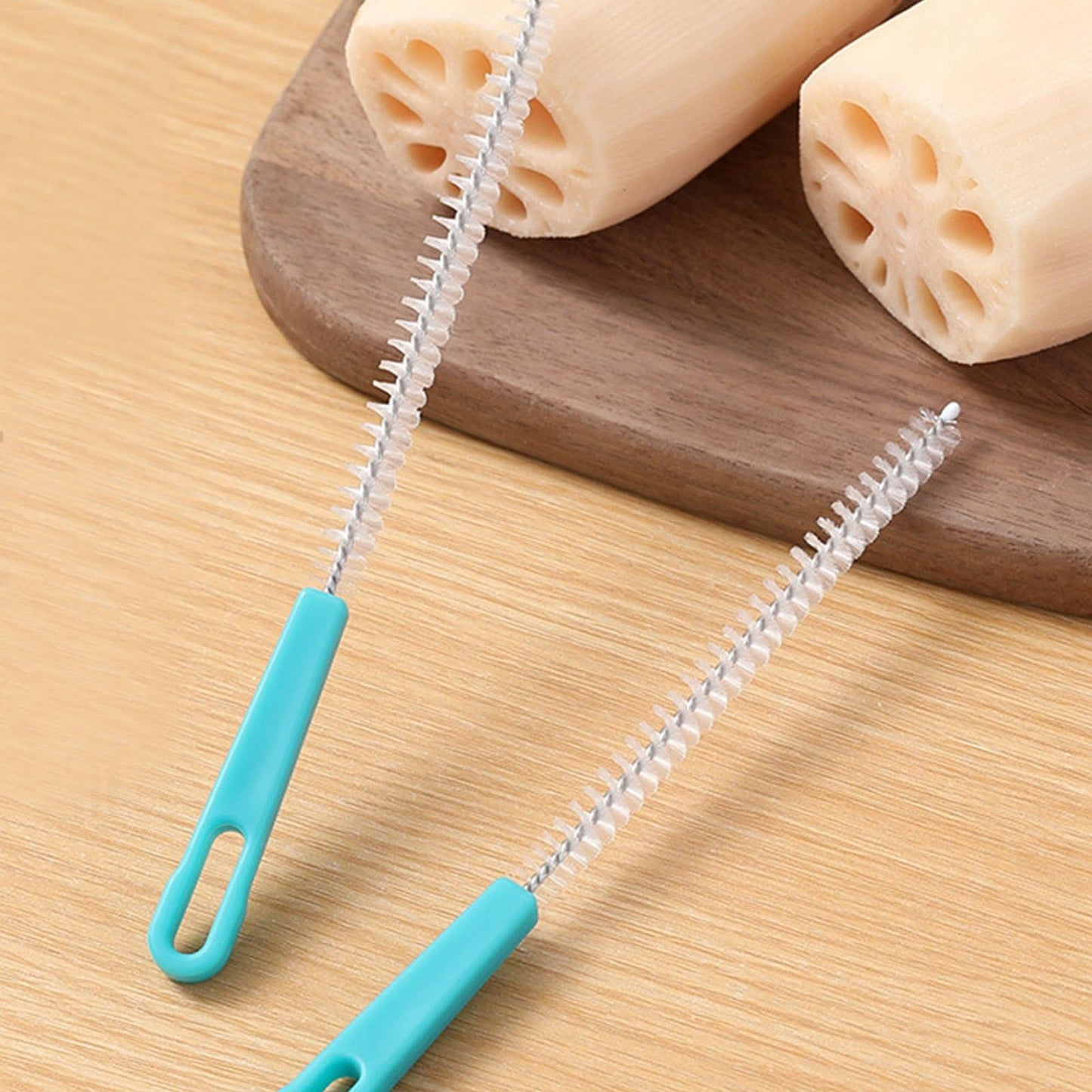 Sewer Drain Brush Nylon Plastic Mini Extra Long Straw Cleaning Brush for Pipe Hole Bottle