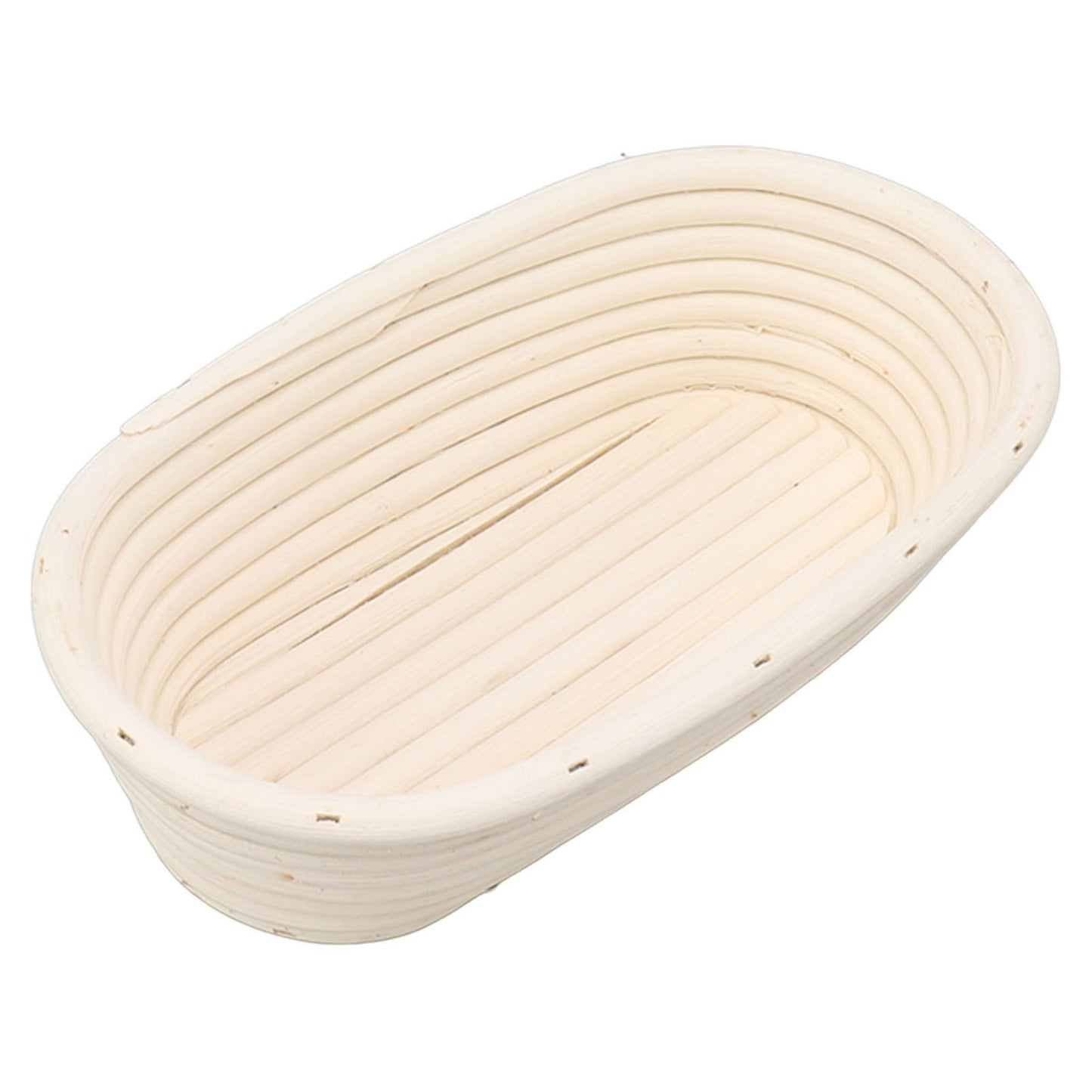 25cm Bread Proofing Basket Set Oval Natural Rattan Sourdough Proofing Basket Dough Scraper Cloth Liner Brush