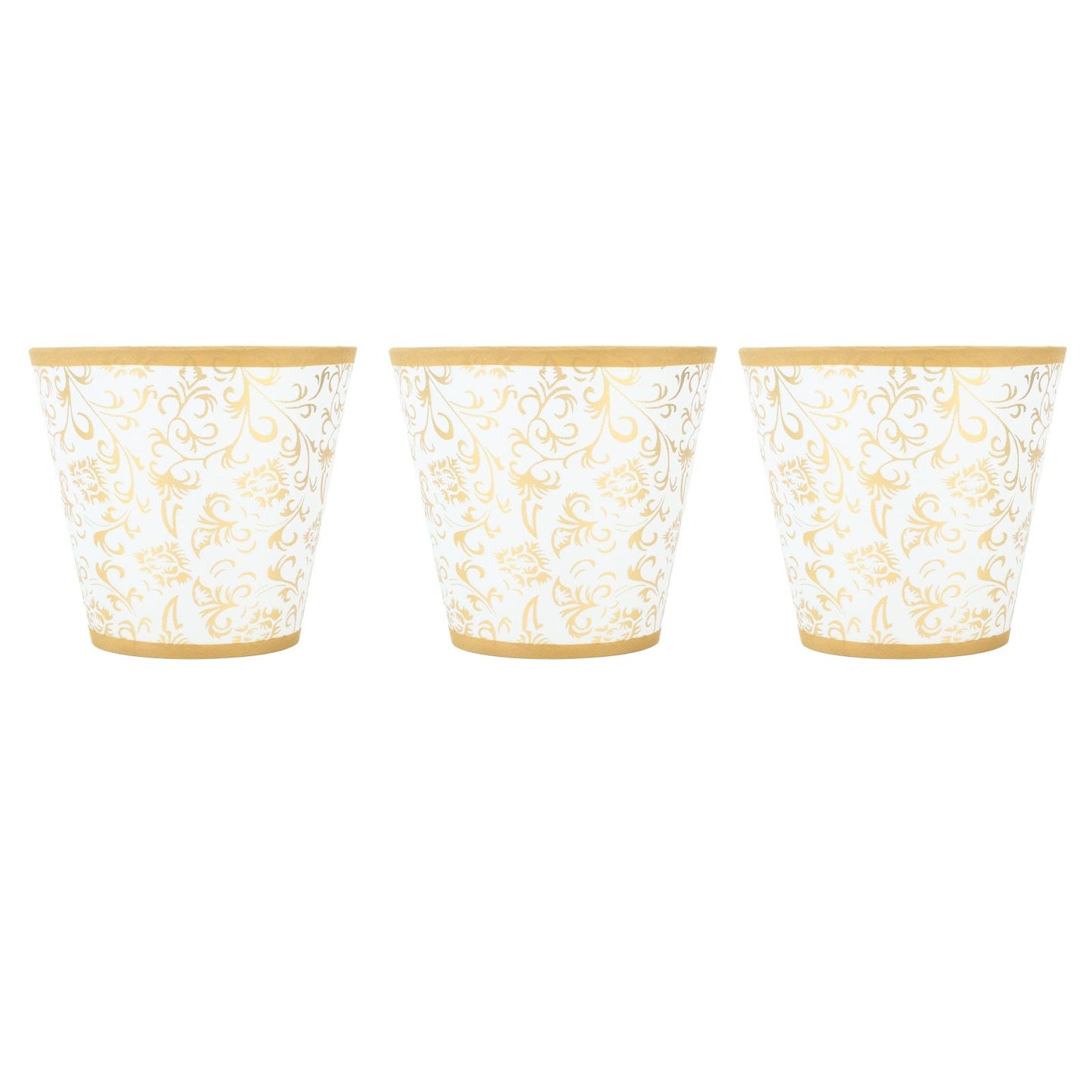 Cloth Lampshade Clip On Installation Modern Fabric Lamp Shades for E14 Bulb Chandelier Table Lamp 3pcs Gold
