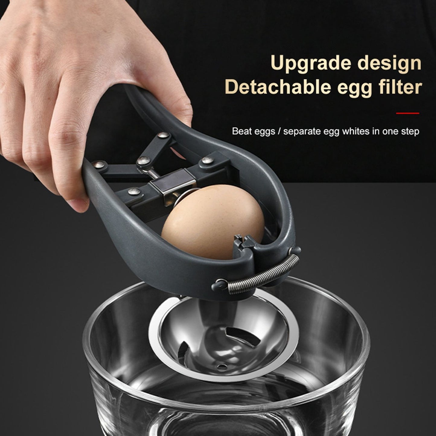 Stainless Steel Egg Opener Egg Separator Tool Manual Egg Opener Separator Kitchen Tools Accessories