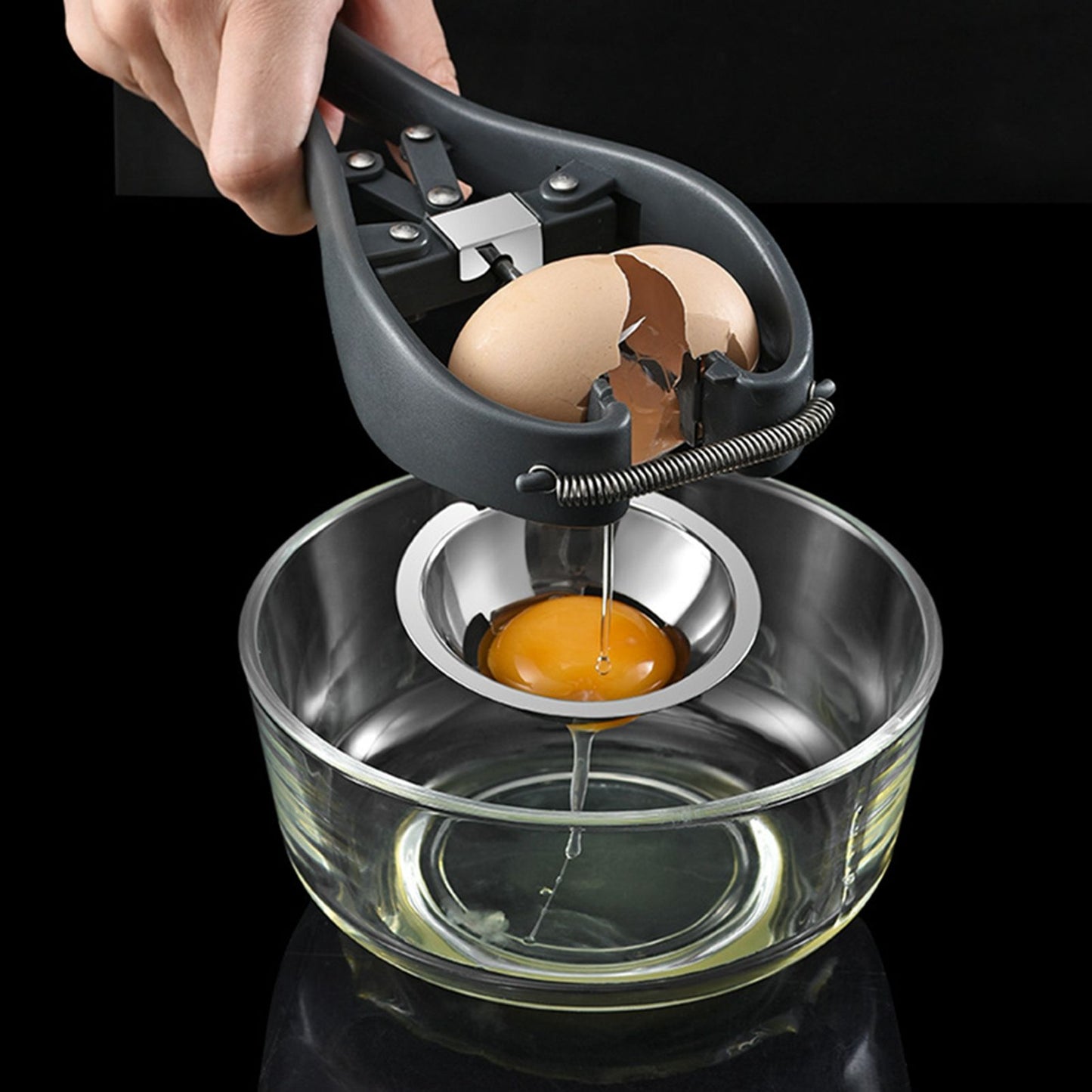 Stainless Steel Egg Opener Egg Separator Tool Manual Egg Opener Separator Kitchen Tools Accessories
