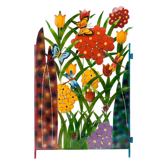 Garden Fence Border Iron Flower Decorative Garden Fencing Panel for Dog Yard Patio Outdoor