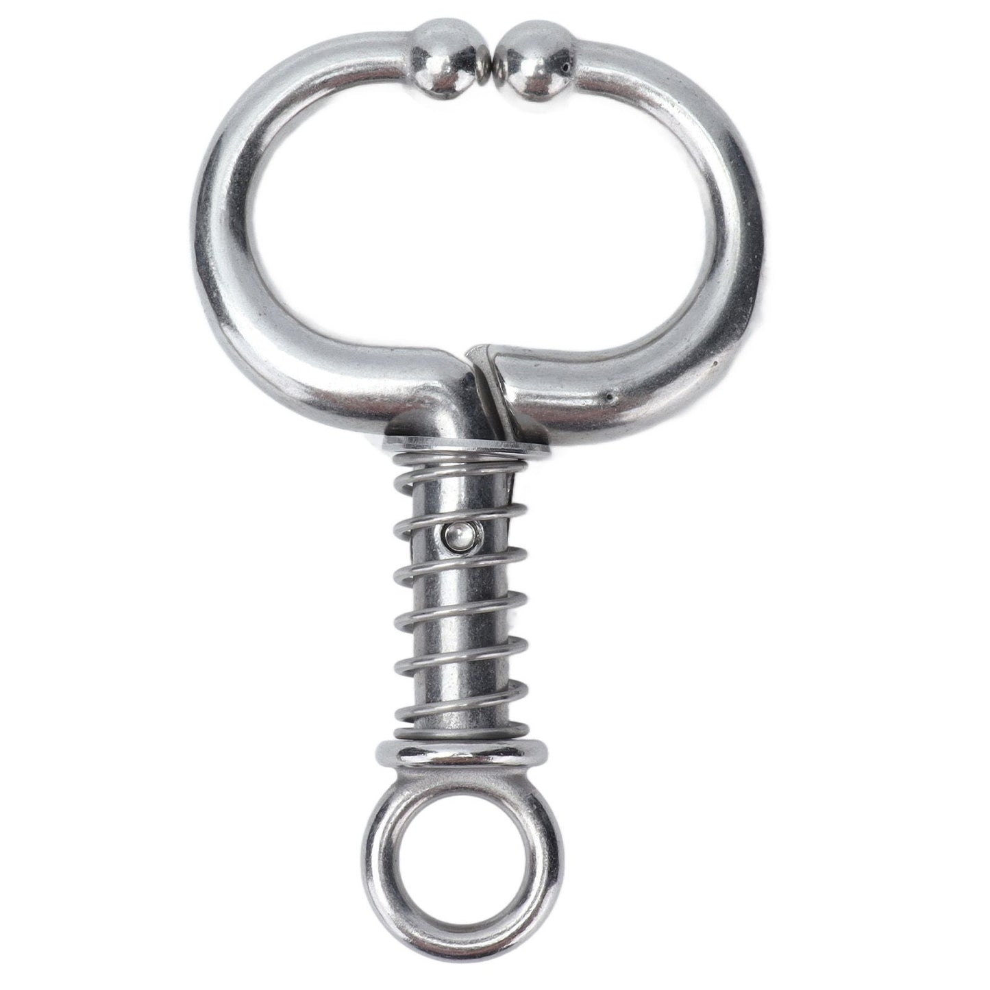 Cattle Nose Ring Stainless Steel Cattle Nose Clamp Bull Cow W Spring Nose Ring for FarmS