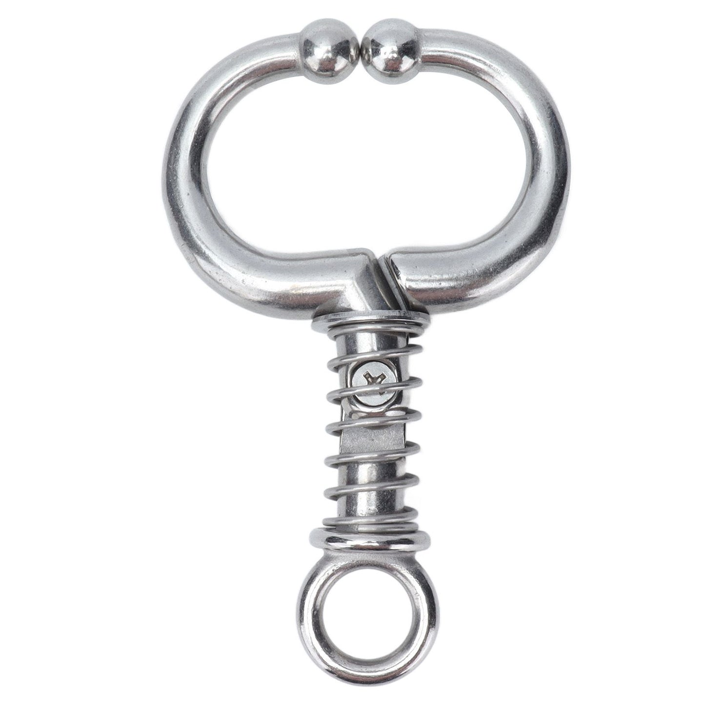 Cattle Nose Ring Stainless Steel Cattle Nose Clamp Bull Cow W Spring Nose Ring for FarmS