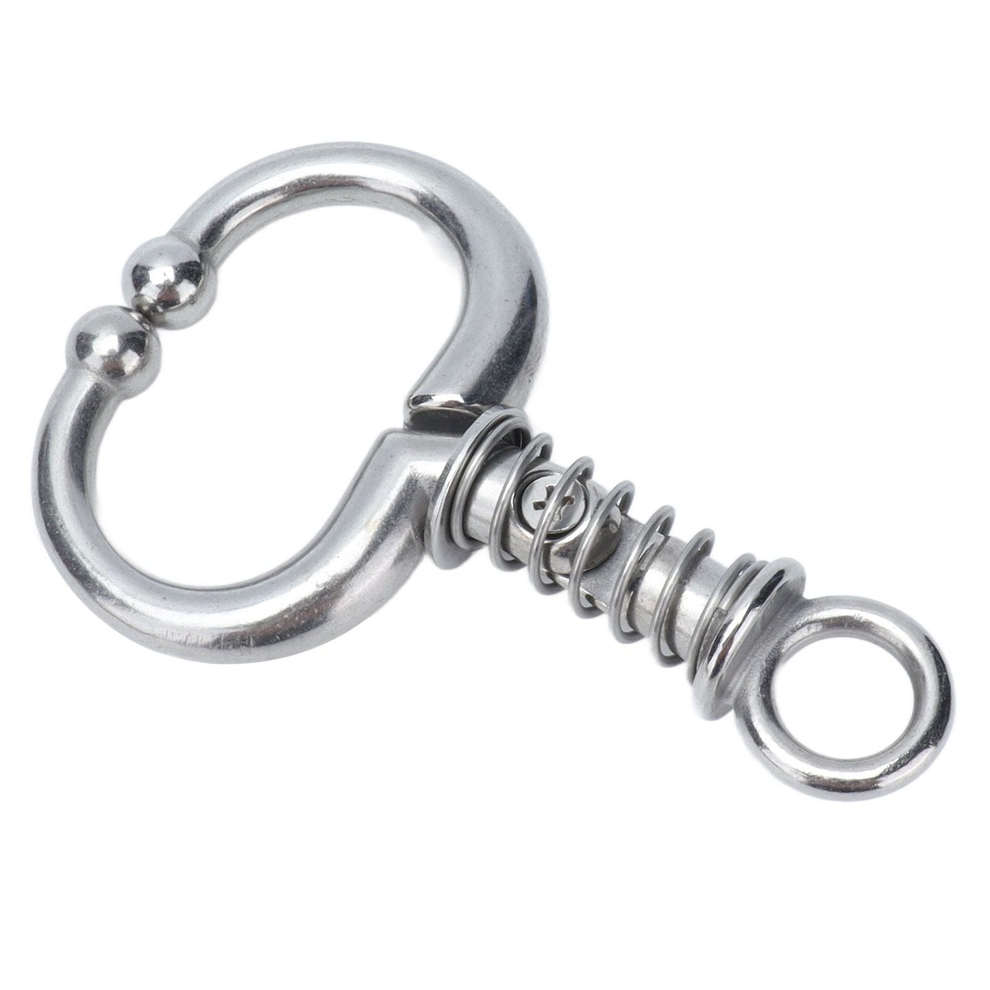 Cattle Nose Ring Stainless Steel Cattle Nose Clamp Bull Cow W Spring Nose Ring for FarmS