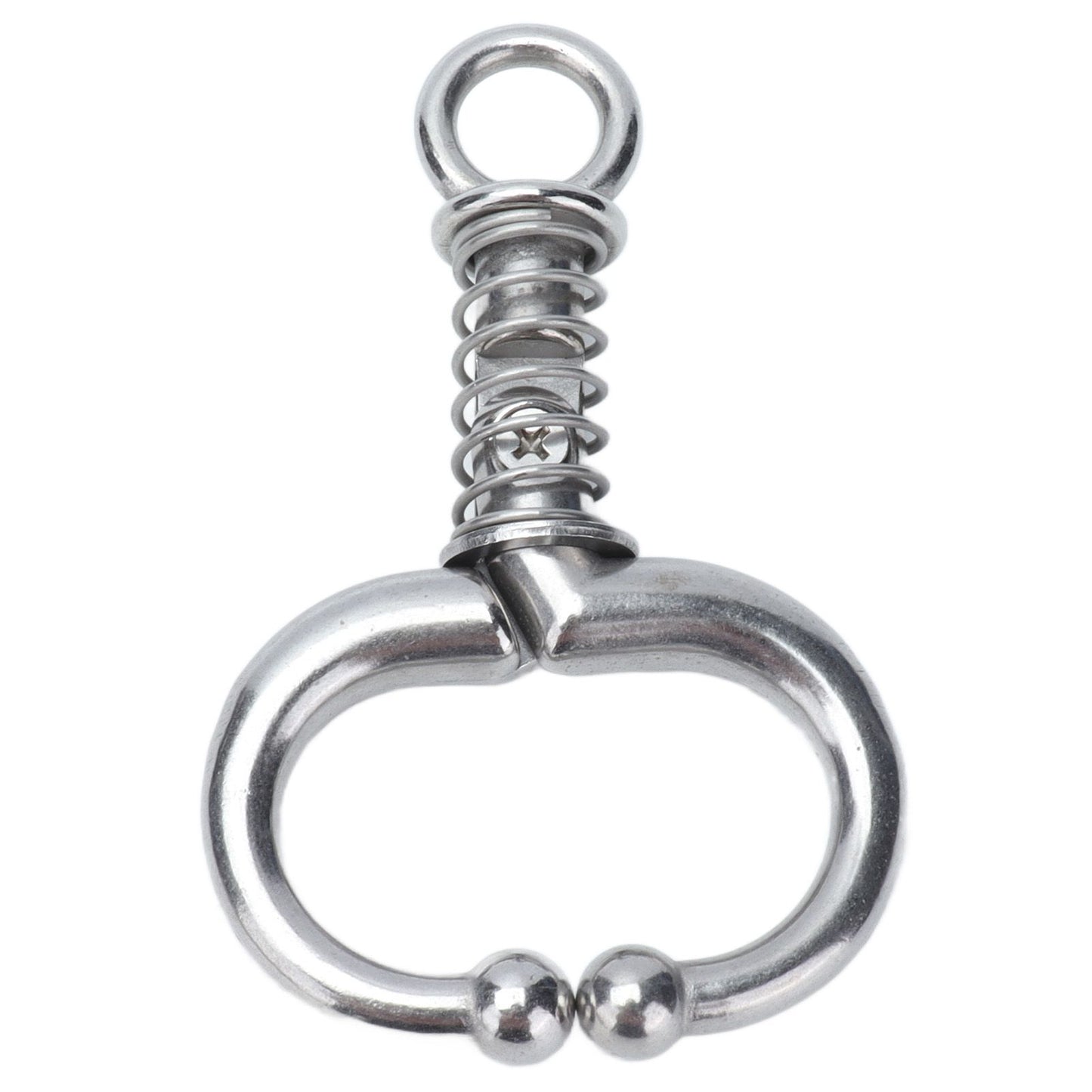 Cattle Nose Ring Stainless Steel Cattle Nose Clamp Bull Cow W Spring Nose Ring for FarmS