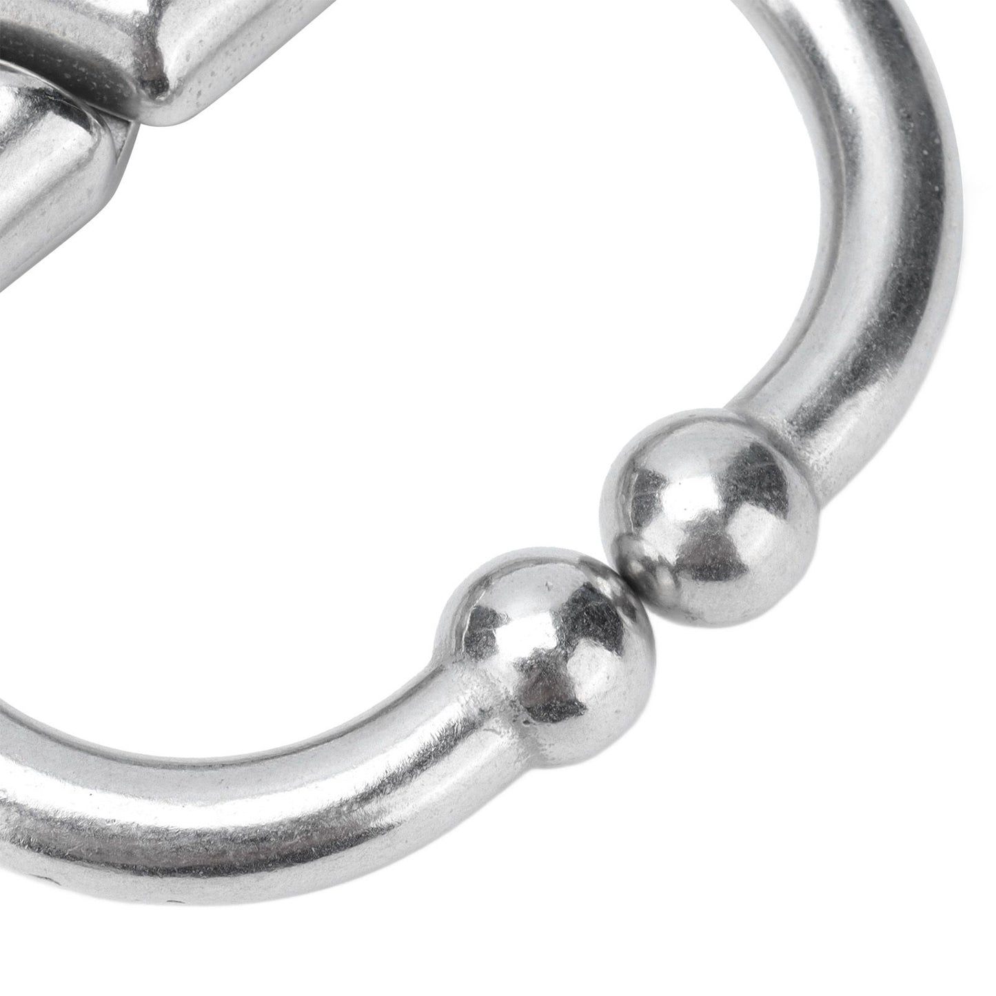 Cattle Nose Ring Stainless Steel Cattle Nose Clamp Bull Cow W Spring Nose Ring for FarmS