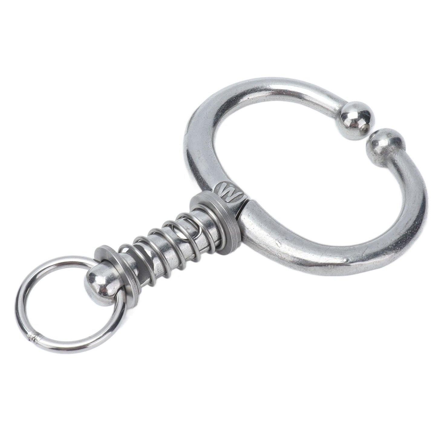 Cattle Nose Ring Stainless Steel Cattle Nose Clamp Bull Cow W Spring Nose Ring for FarmM